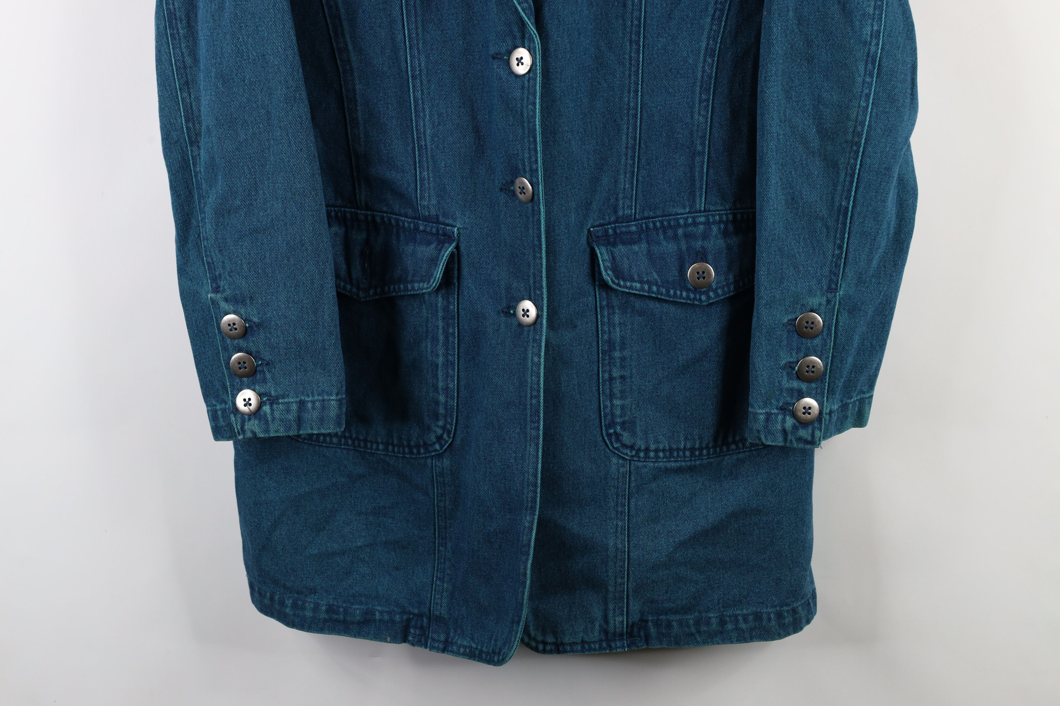 Vintage Vintage 90s Streetwear Stonewash Denim Jean Blazer Jacket Size M / US 6-8 / IT 42-44 - 3 Thumbnail