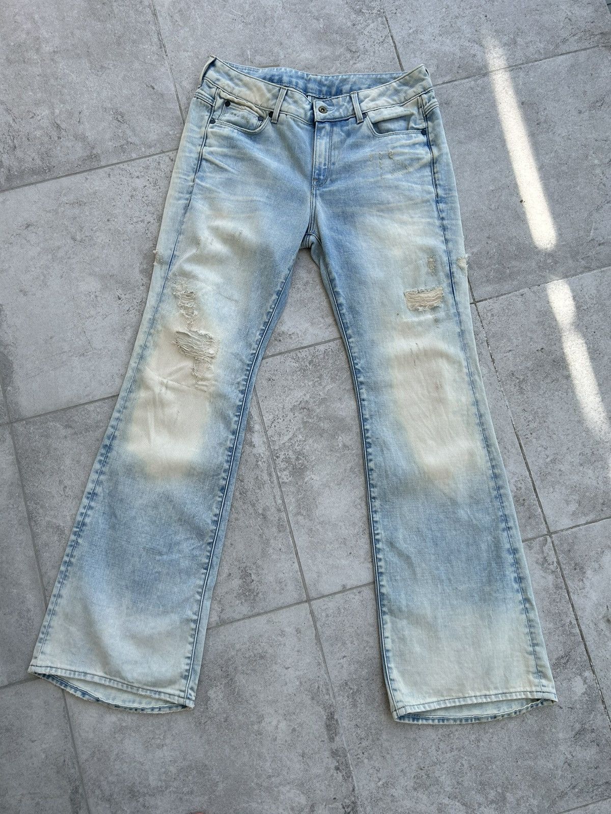 G-Star G Star Raw 3301 Boot Cut Exclusive Denim Pants Jeans Stretch Size US 32 / EU 48 - 2 Thumbnail