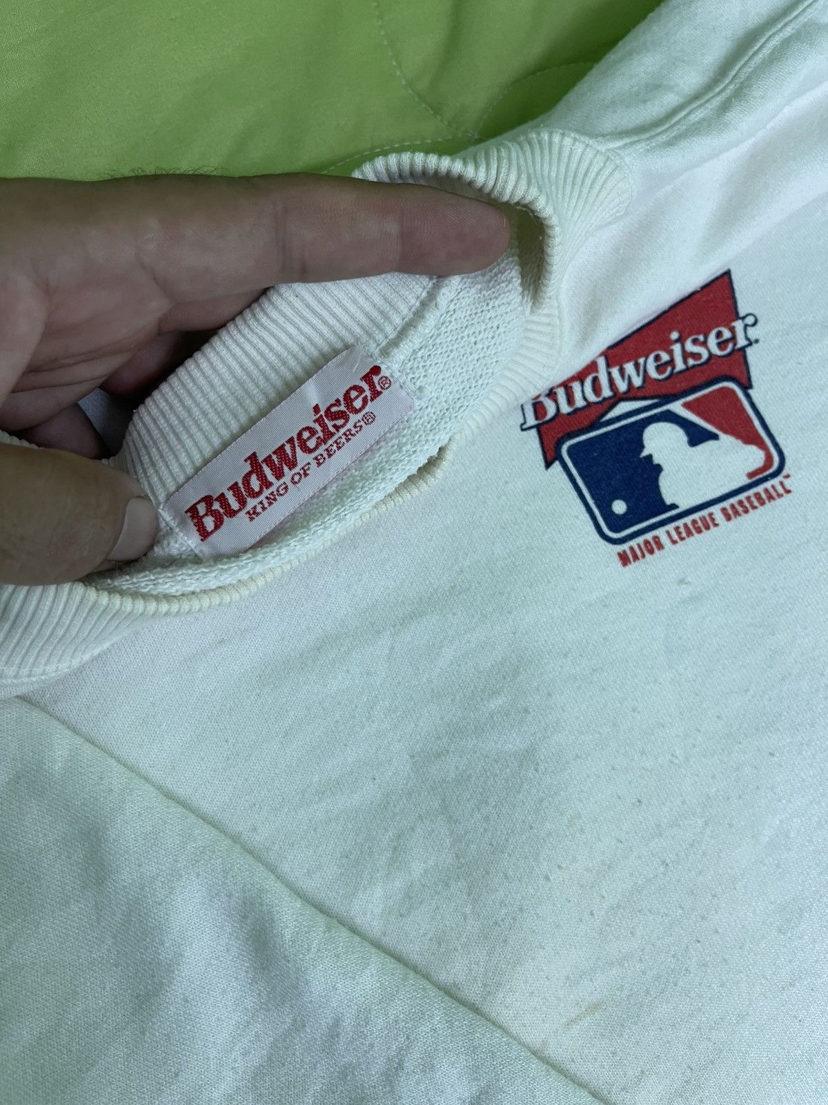 Budweiser Vintage 90's Budweiser Baseball Team MLB Sponsor Sweatshirt Size US L / EU 52-54 / 3 - 12 Thumbnail