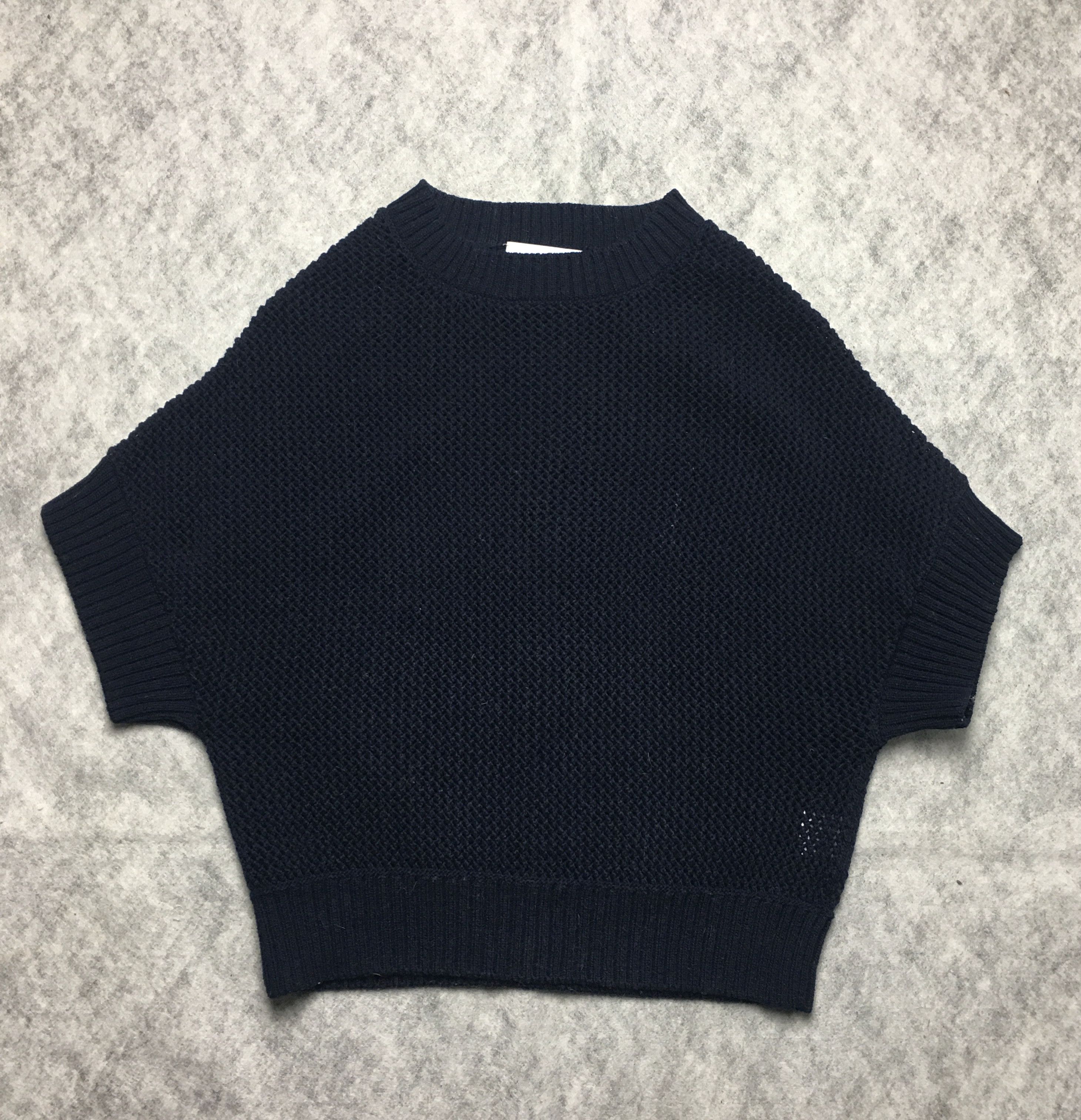 Other HERZEN'S ANGELEGENHEIT Cotton Knit Top Navy Blue EU 36 Size M / US 6-8 / IT 42-44 - 5 Thumbnail