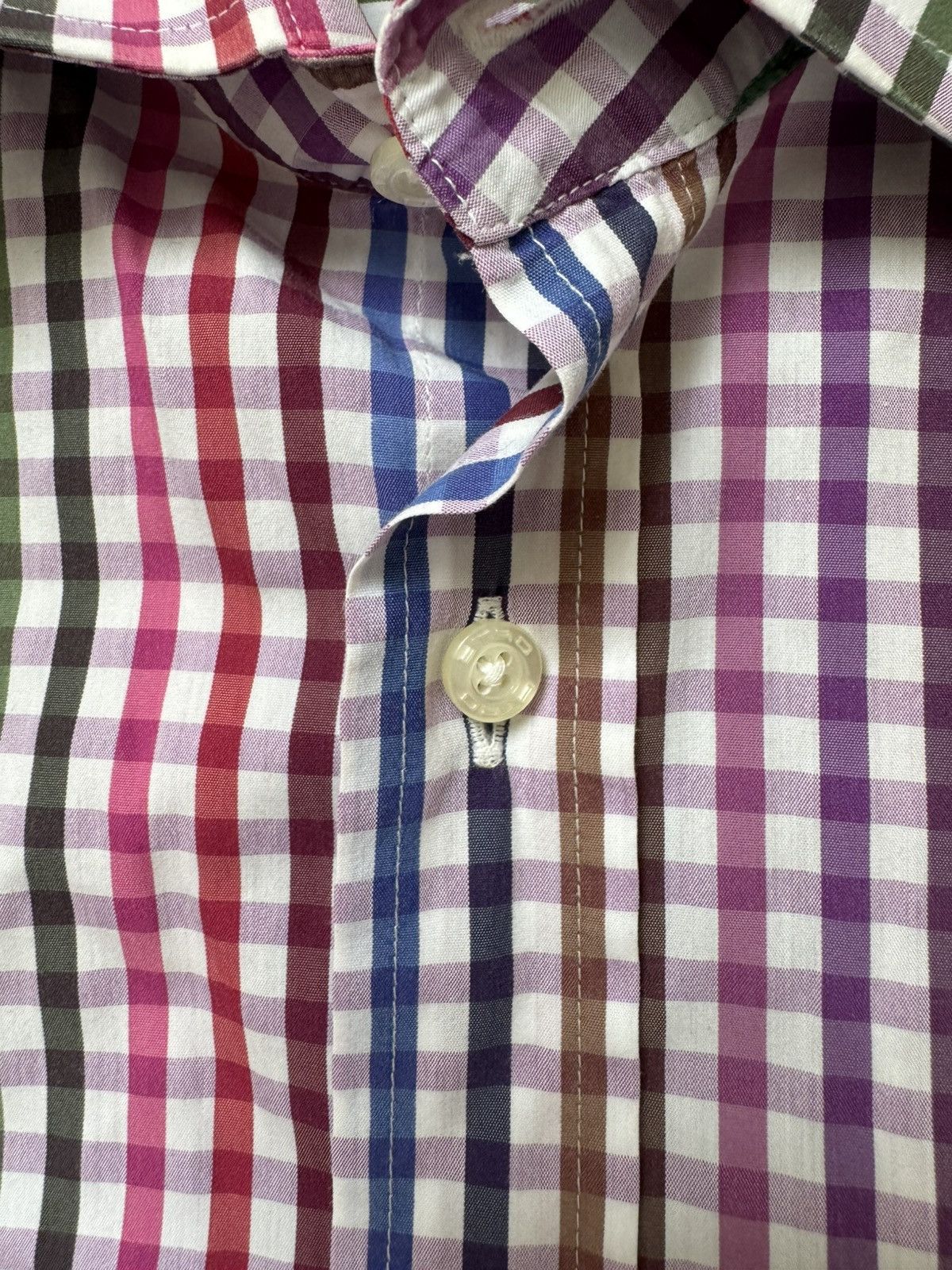 Etro Etro men’s button up check multicolour long sleeve shirt Size US L / EU 52-54 / 3 - 5 Thumbnail