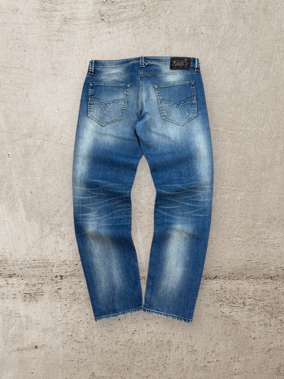 Diesel × Vintage Vintage Diesel Larkee -T 34x32 Faded Blue Jeans Pants 34w Size US 34 / EU 50 - 6 Thumbnail