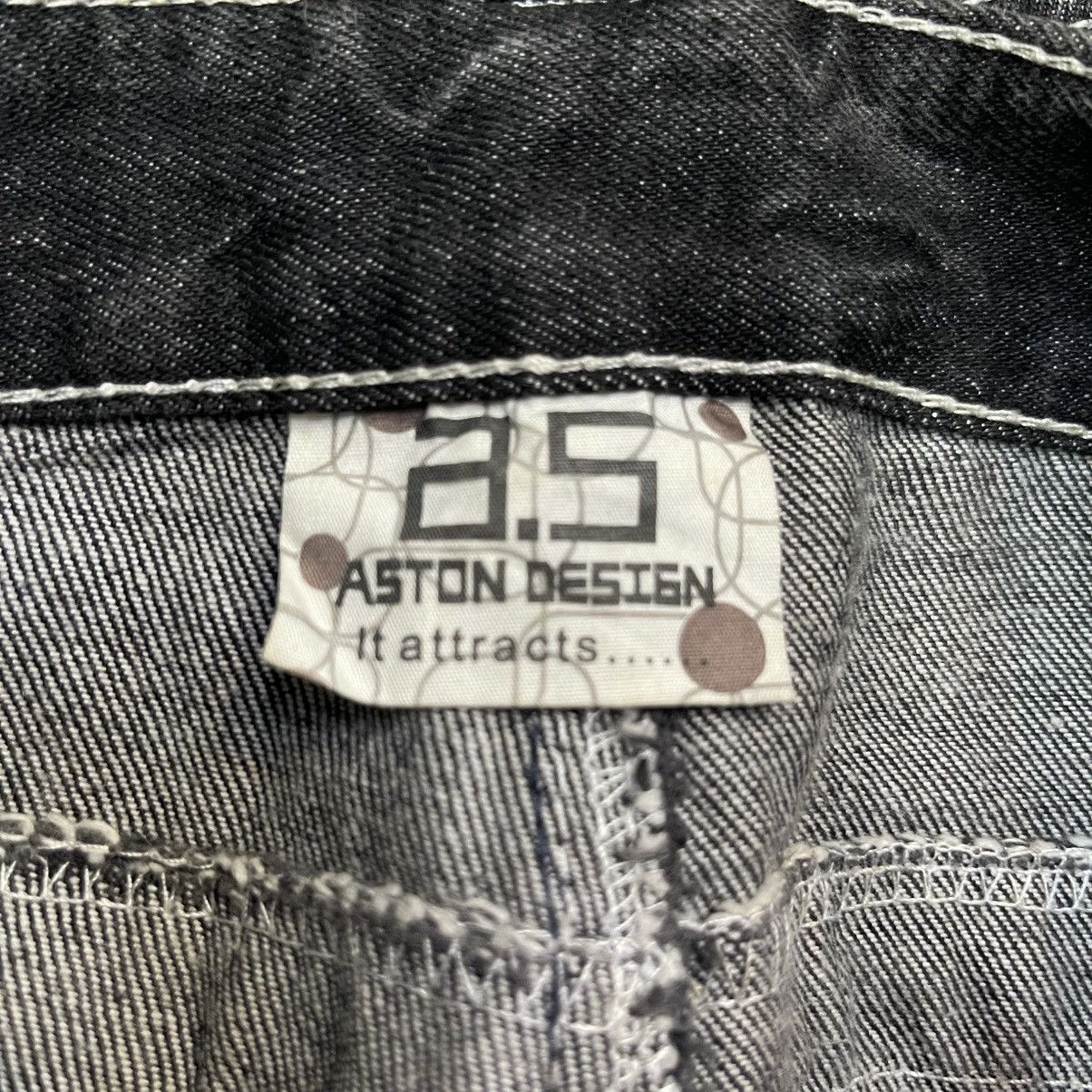 GOSTAR DE FUGA Aston Japan Panel Spiral Cut Fade Wash Cargo Denim Jeans Size US 30 / EU 46 - 15 Thumbnail