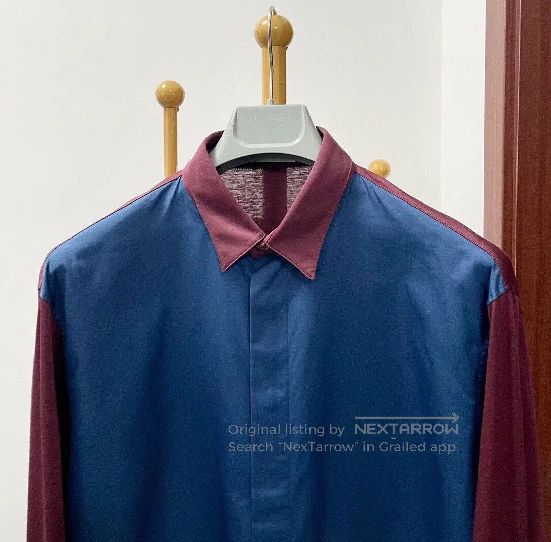 Dior Dior Men's Silk-Cotton Stretch Panel Shirt. Size US M / EU 48-50 / 2 - 2 Thumbnail