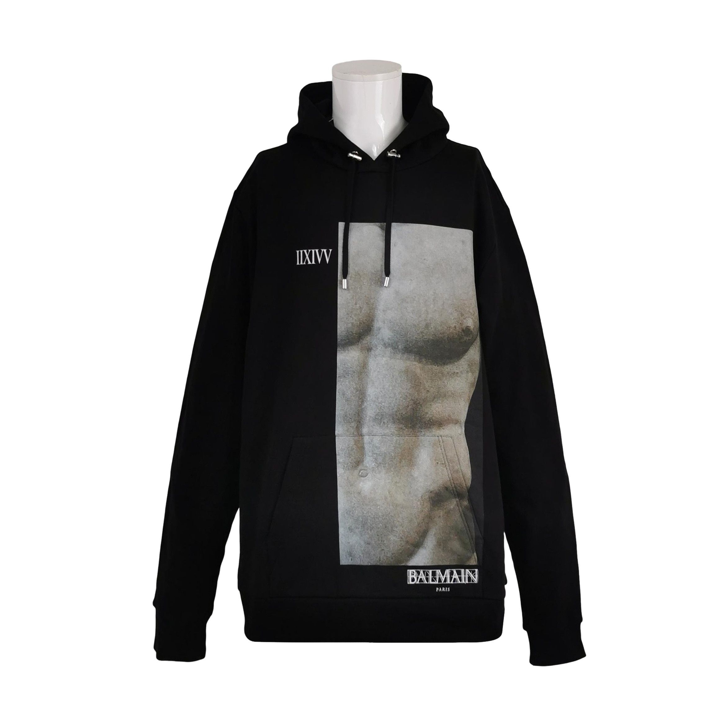 Balmain Balmain Graphic Logo Hoodie Size XL Size US XL / EU 56 / 4 - 1 Thumbnail