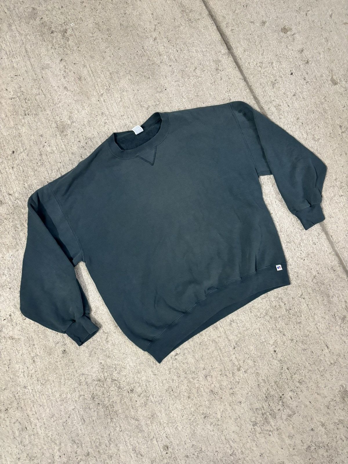 Russell Athletic × Vintage Green Russell athletic crewneck sweatshirt Size US XL / EU 56 / 4 - 1 Thumbnail