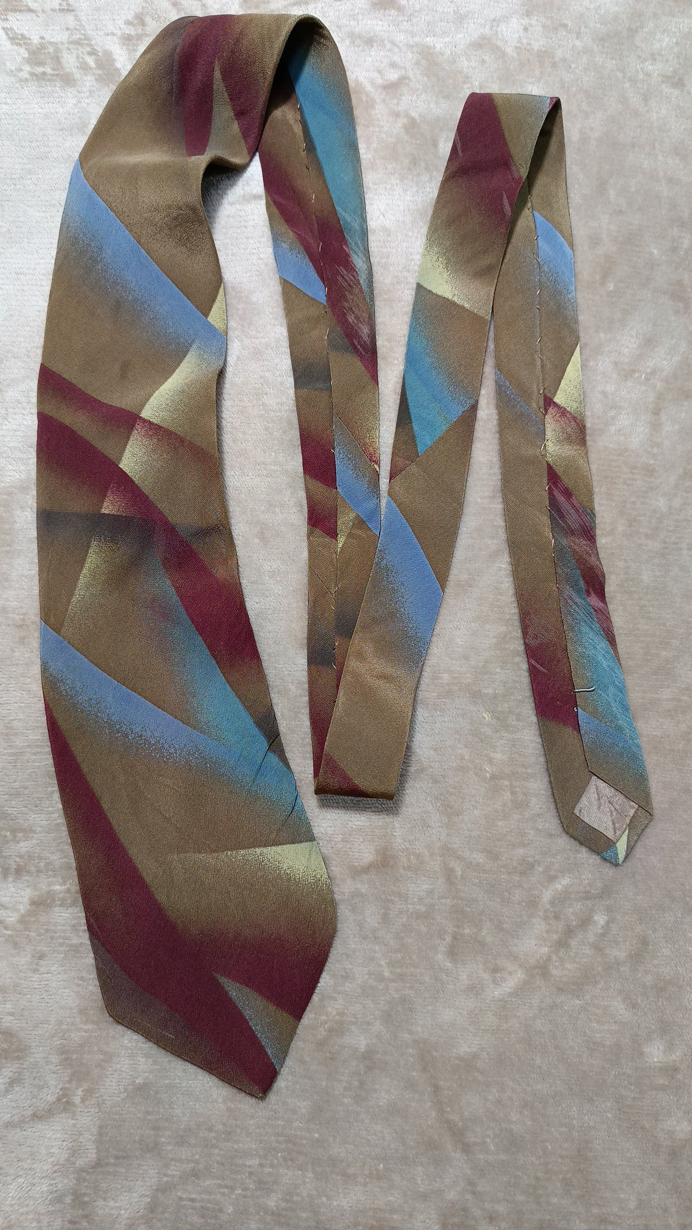 Issey Miyake Issey Miyake Japan brown art tie Size ONE SIZE - 4 Thumbnail