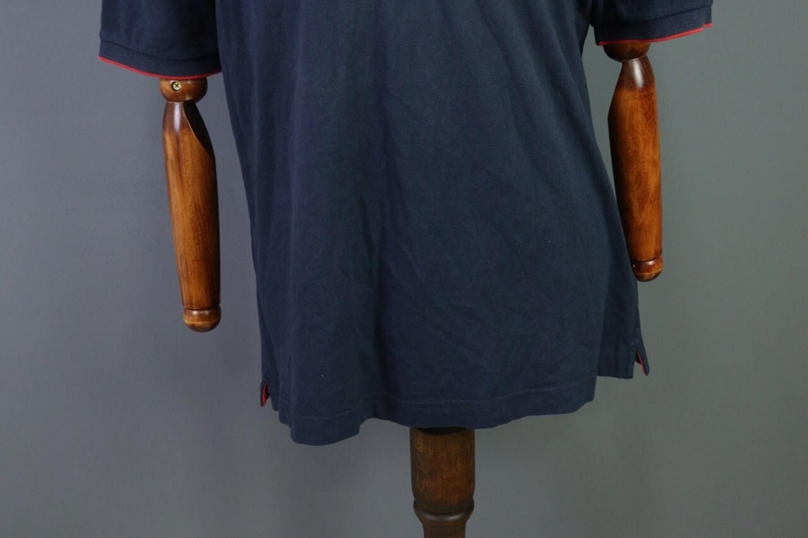 La Martina La Martina Navy Cotton Collared Popover Polo Shirt Size 2XL Size US XXL / EU 58 / 5 - 3 Thumbnail