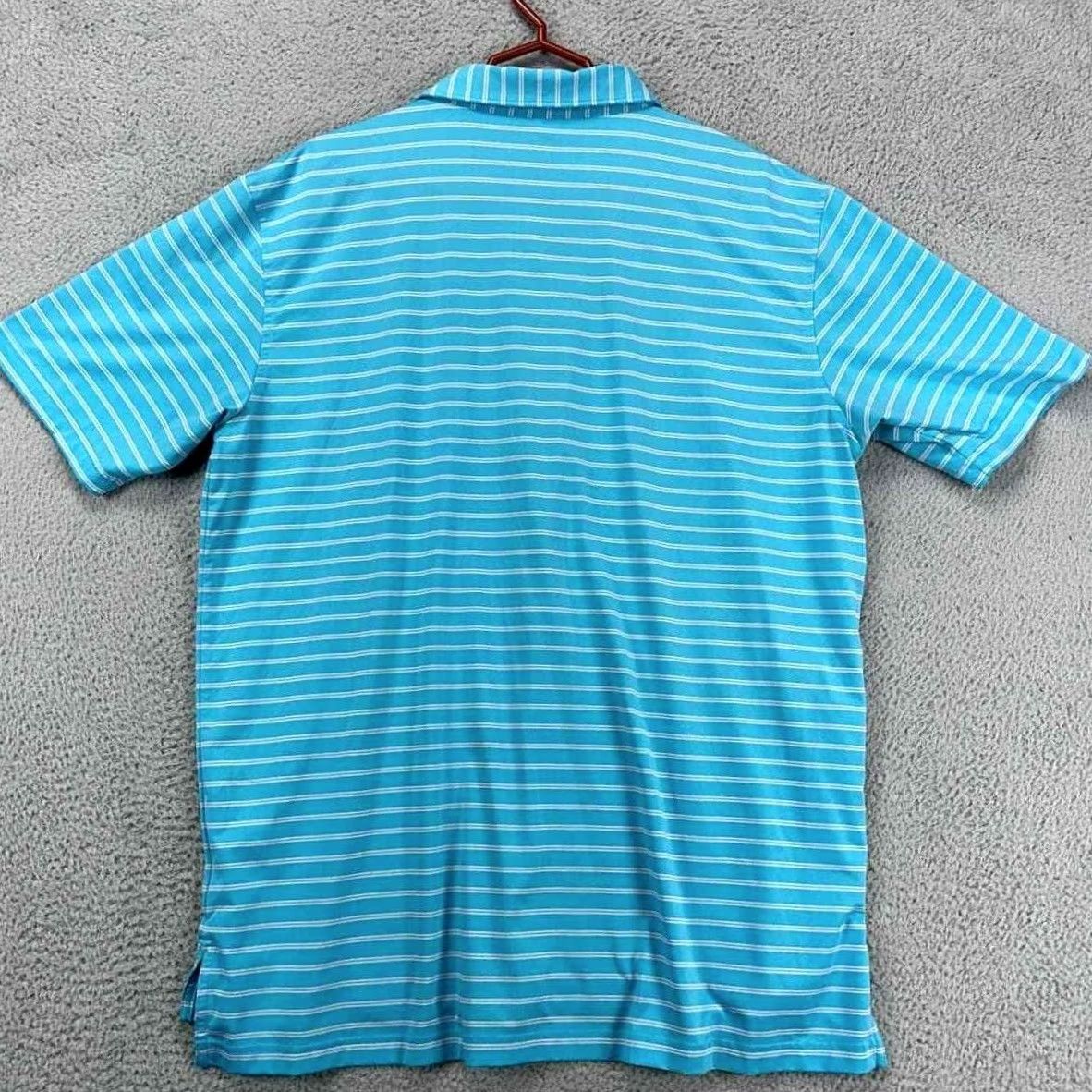 Peter Millar Peter Millar Summer Comfort Polo Shirt XL Blue Pinstripes Golf Logo Rugby Mens Short Sleeve Athletic Golfing Polo Size US XL / EU 56 / 4 - 3 Thumbnail