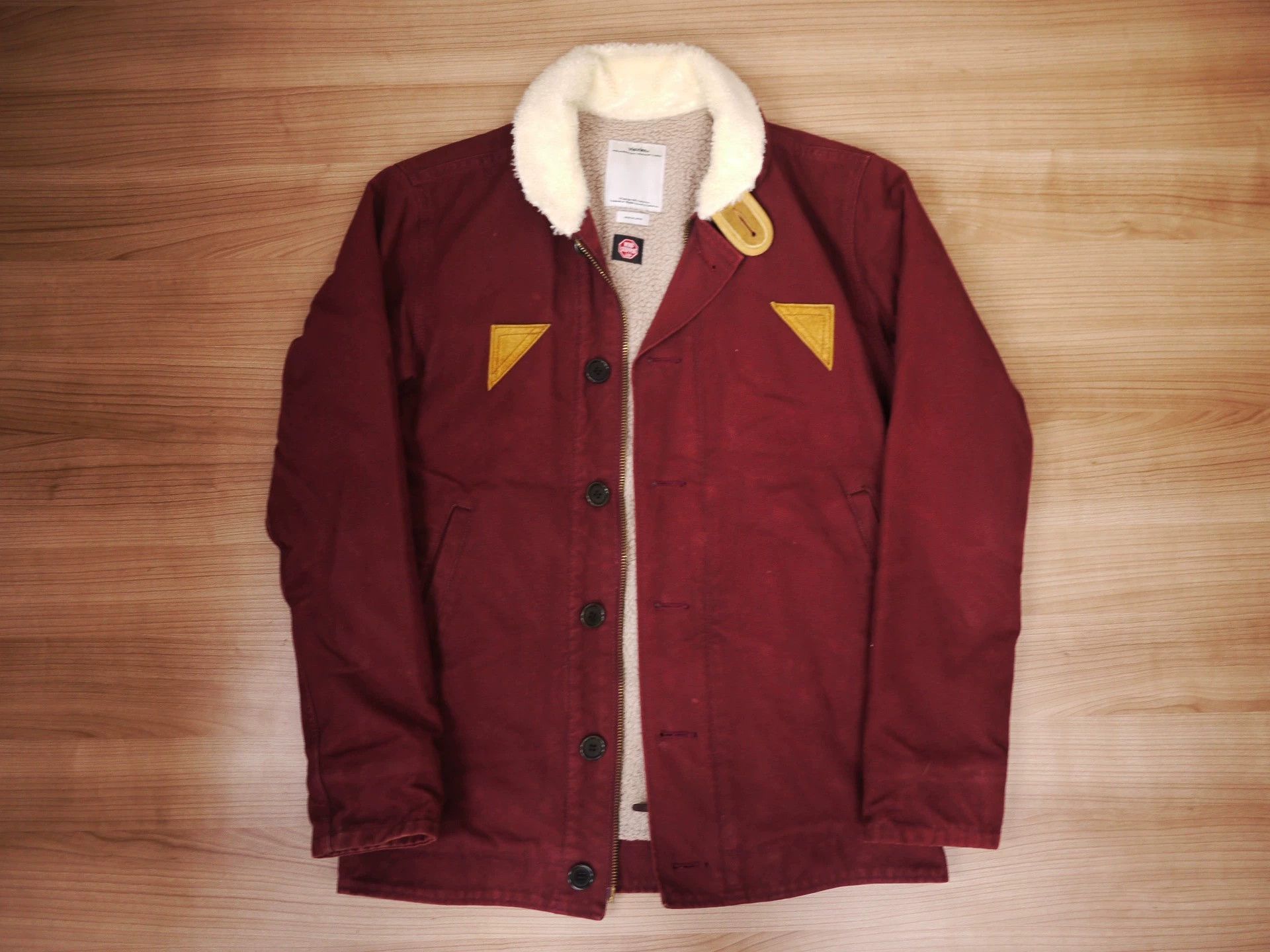 Visvim VISVIM DECKHAND JKT BURGUNDY 2 Used Size US M / EU 48-50 / 2 - 1 Thumbnail