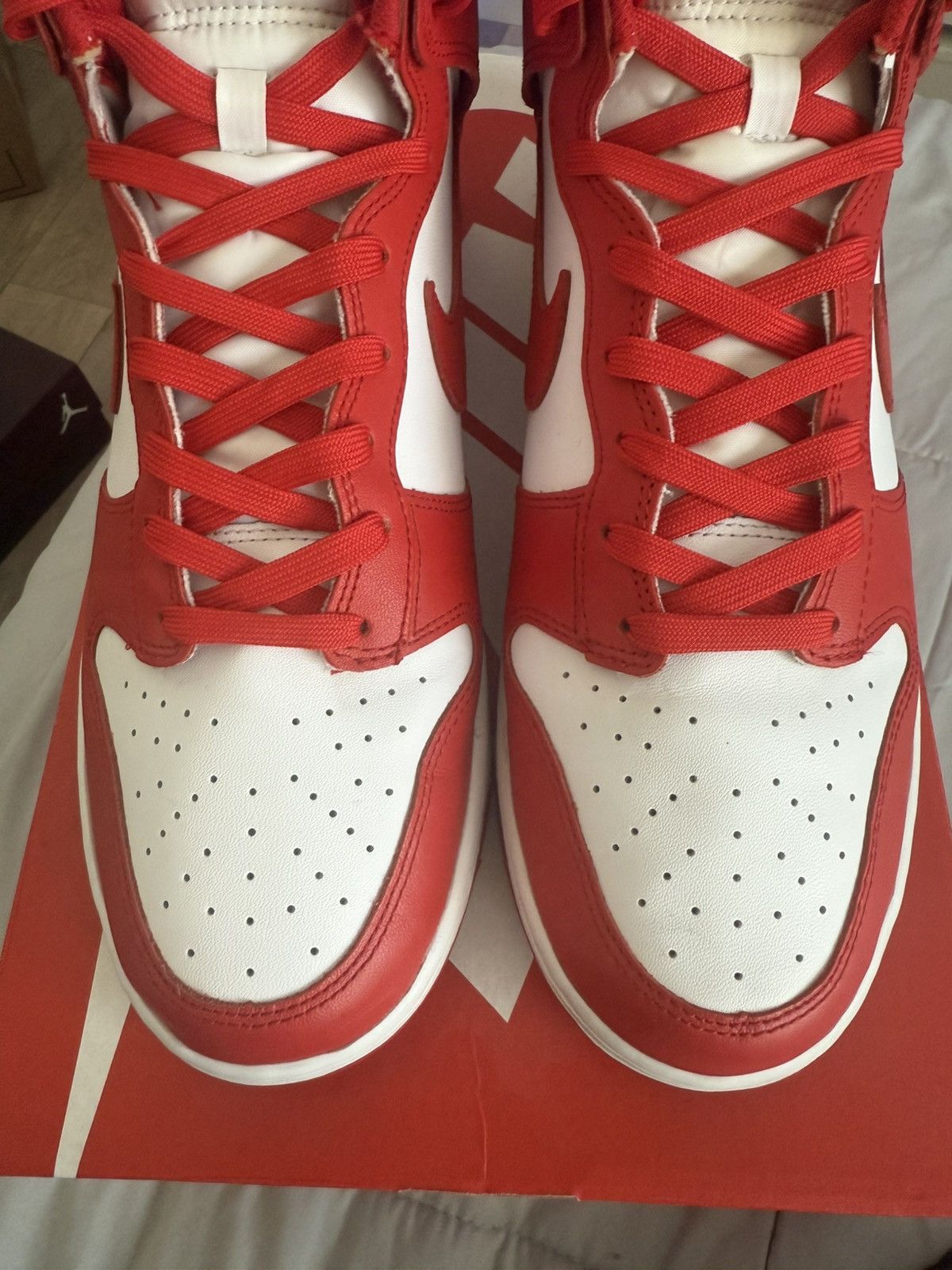 Nike Nike Dunk High University Red Size US 12 / EU 45 - 4 Thumbnail