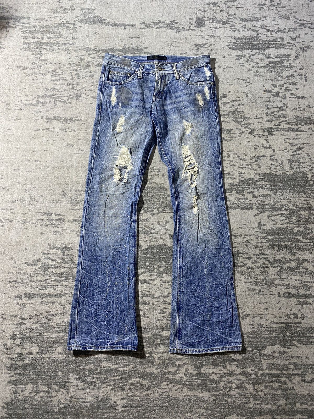 Japanese Brand × Vintage Midas flare dessert denim Size 32" / US 10 / IT 46 - 1 Thumbnail