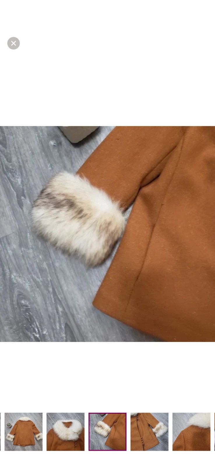 Other Fur Trimmed Women's Coat Suede William Frohman Size S / US 4 / IT 40 - 7 Thumbnail