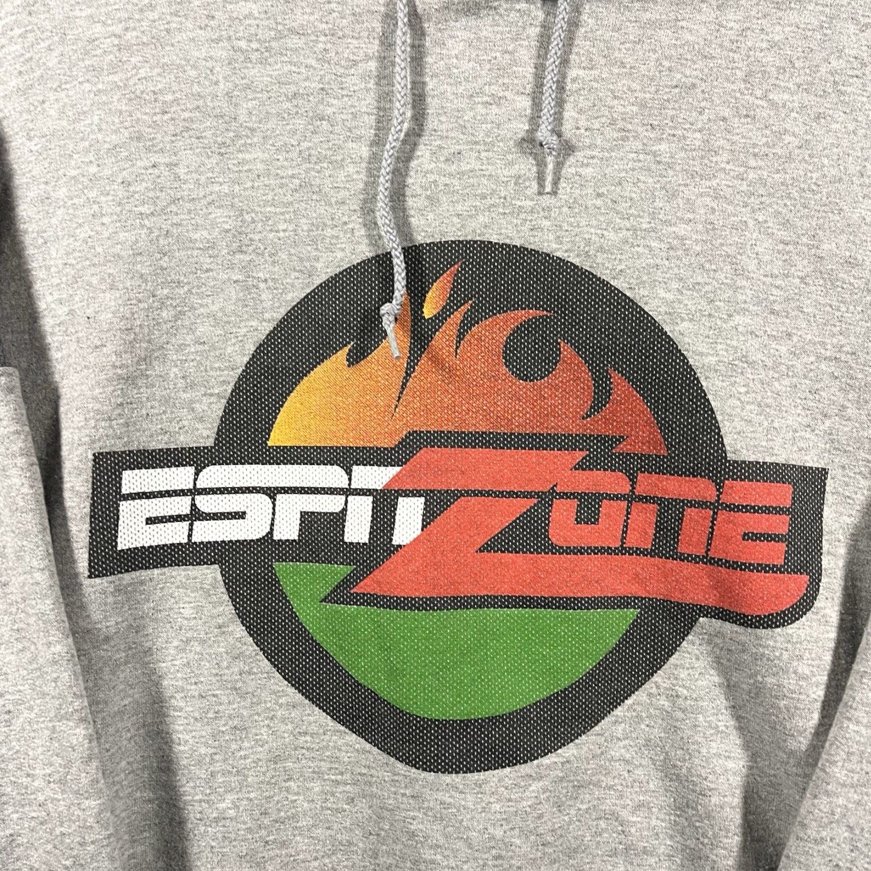 Champion VINTAGE ESPN Hoodie Mens M Gray Embroidered Spellout 90s Sports USA Zone Champion Logo Graphic Print College Size US M / EU 48-50 / 2 - 2 Thumbnail