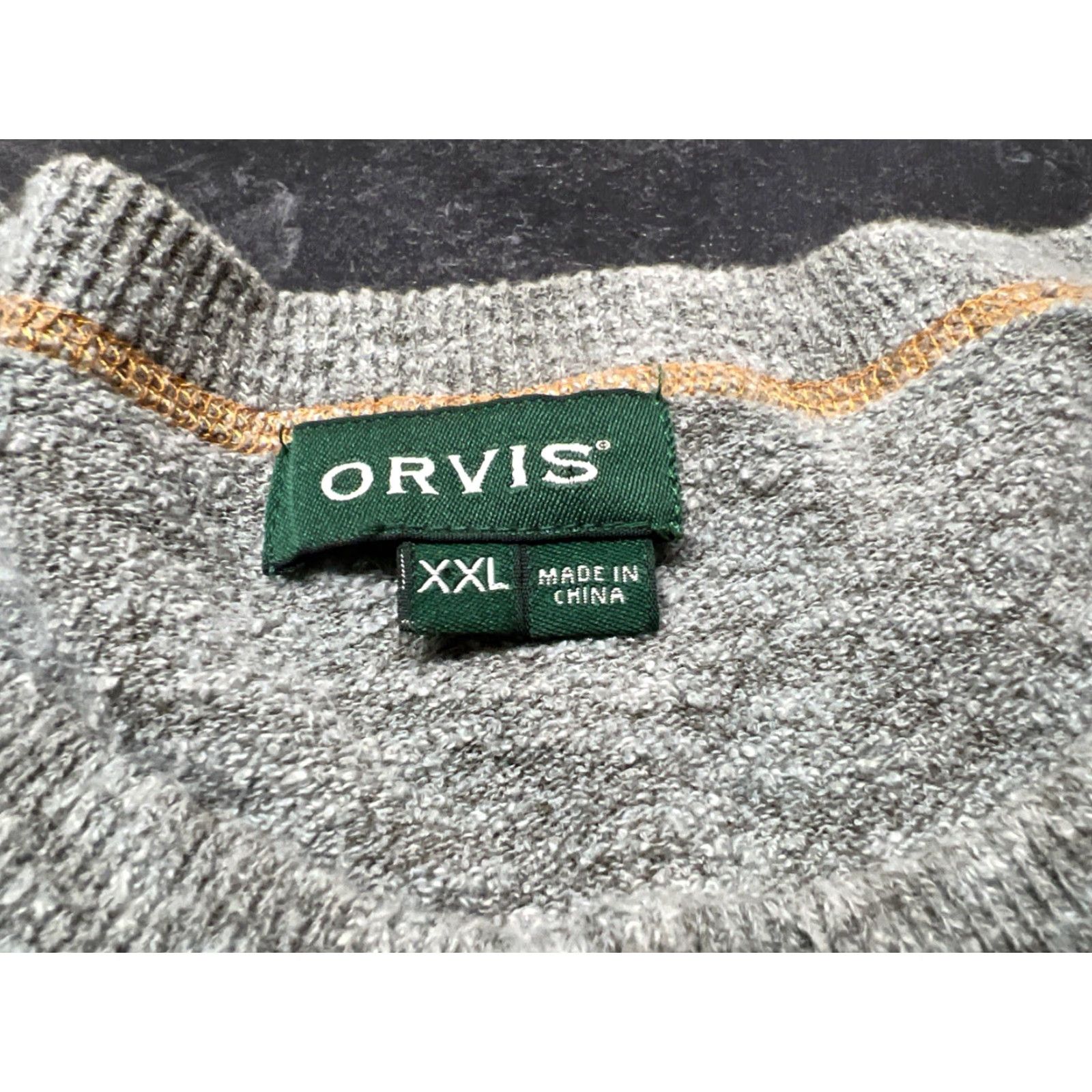 Orvis Orvis Sweater Shirt Men 2XL Gray Henley Knit Cotton Long Sleeve Classic Henley Neck Casual All Seasons Mens 2XL Size US XXL / EU 58 / 5 - 7 Thumbnail