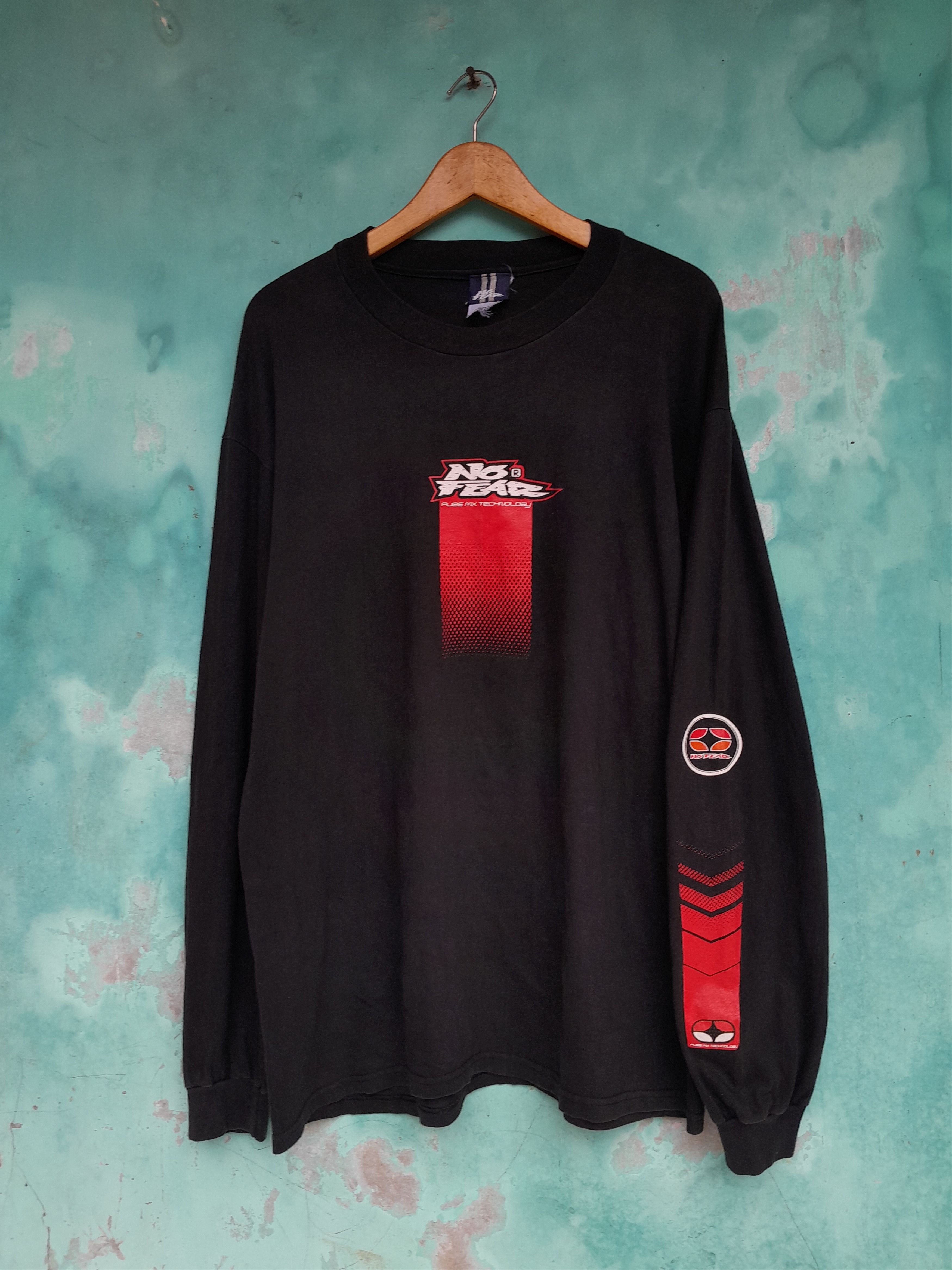 No Fear Vintage 90s NO FEAR Pure Mx Technology Long sleeve Shirt Size US L / EU 52-54 / 3 - 1 Thumbnail