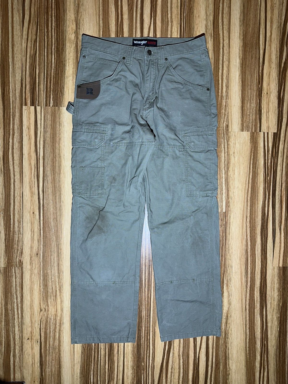 Wrangler Wrangler Riggs Workwear Tan Cargo Pants Size US 33 - 1 Thumbnail