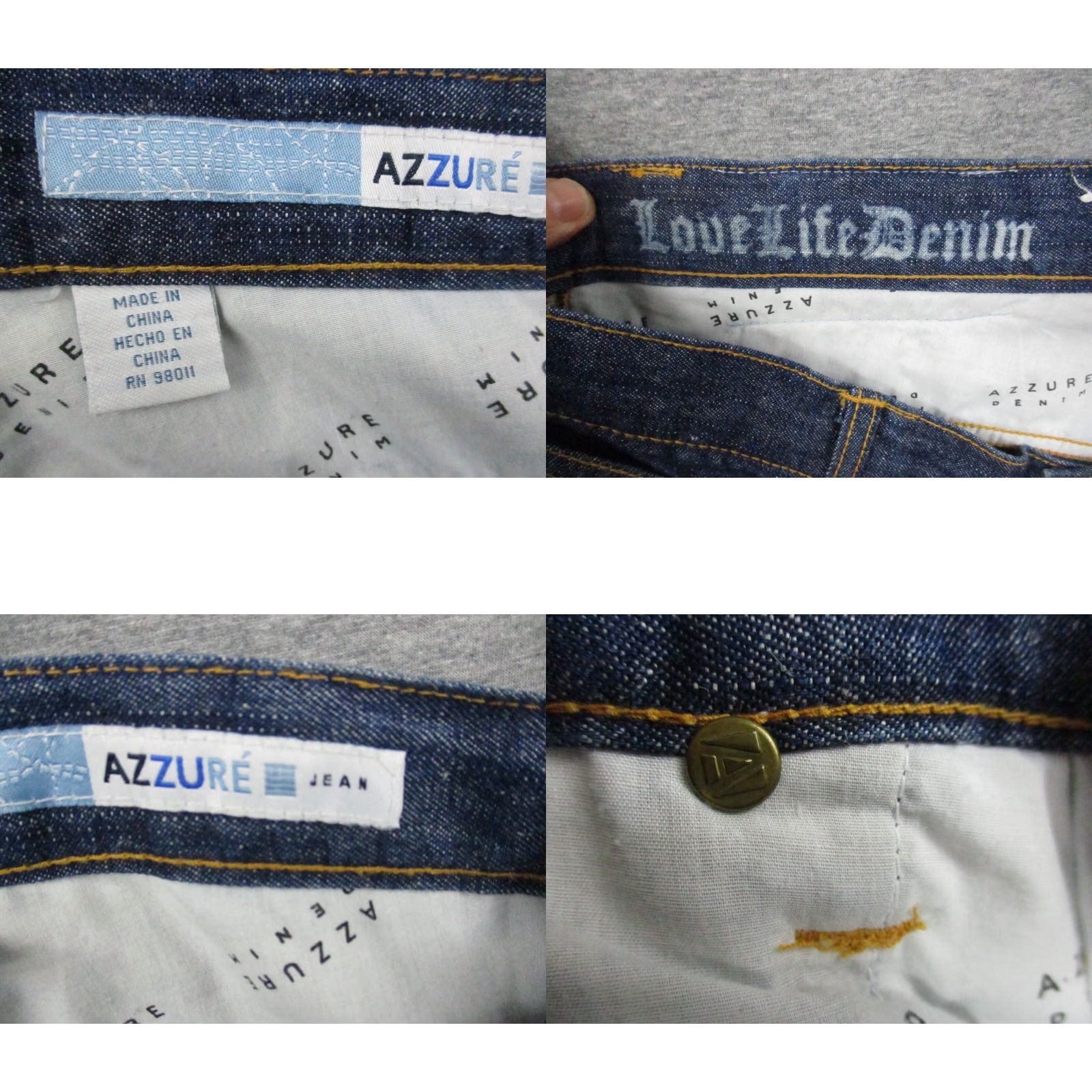 JNCO Azzure Jeans Mens 38 Baggy Y2K Wide Pipe 90s Skater JNCO Style 38x34 Jeans Size US 38 / EU 54 - 8 Thumbnail