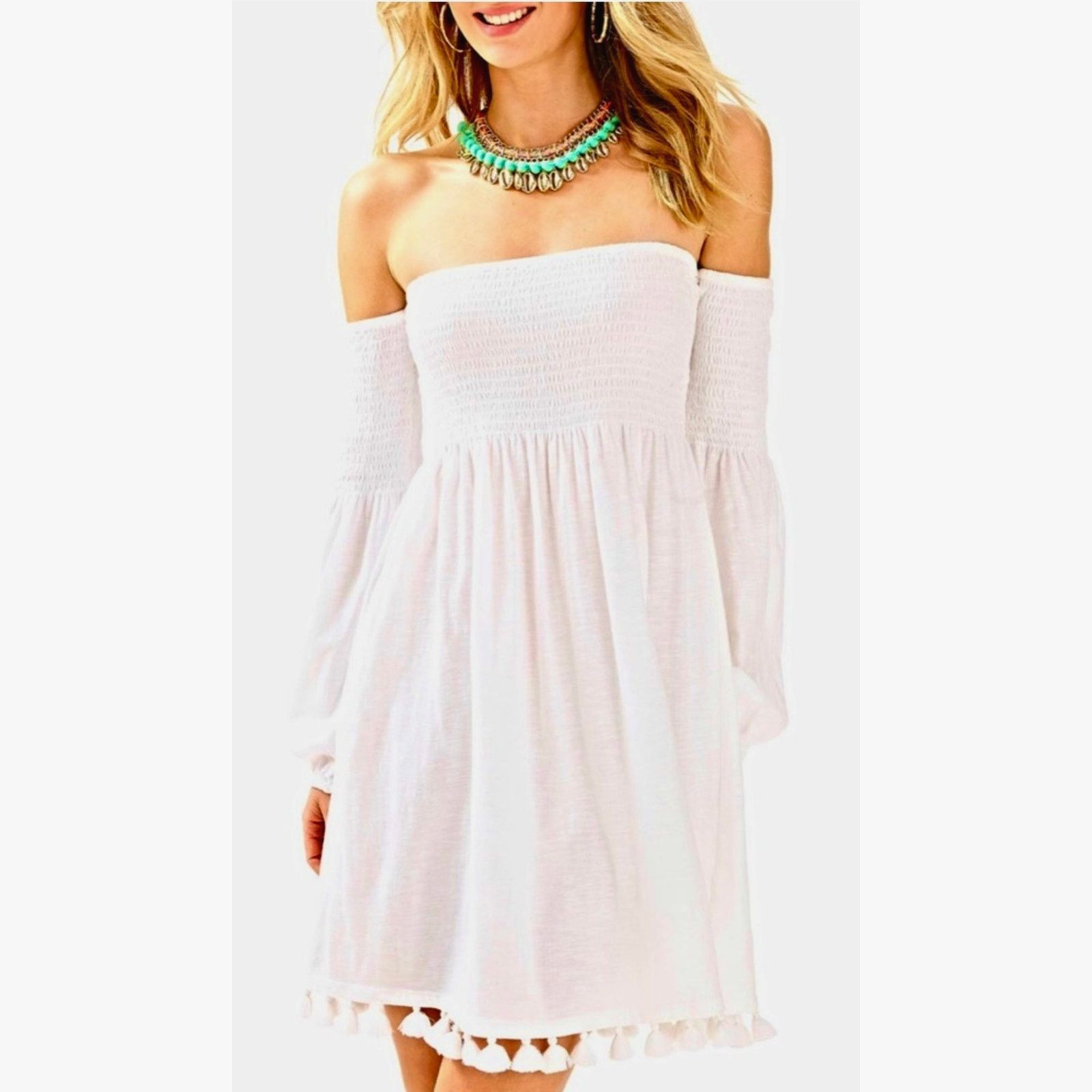 lilly pulitzer trina beach dress Lilly Pulitzer Anabelle Stretch Shift Women's Dress Resort White : 12