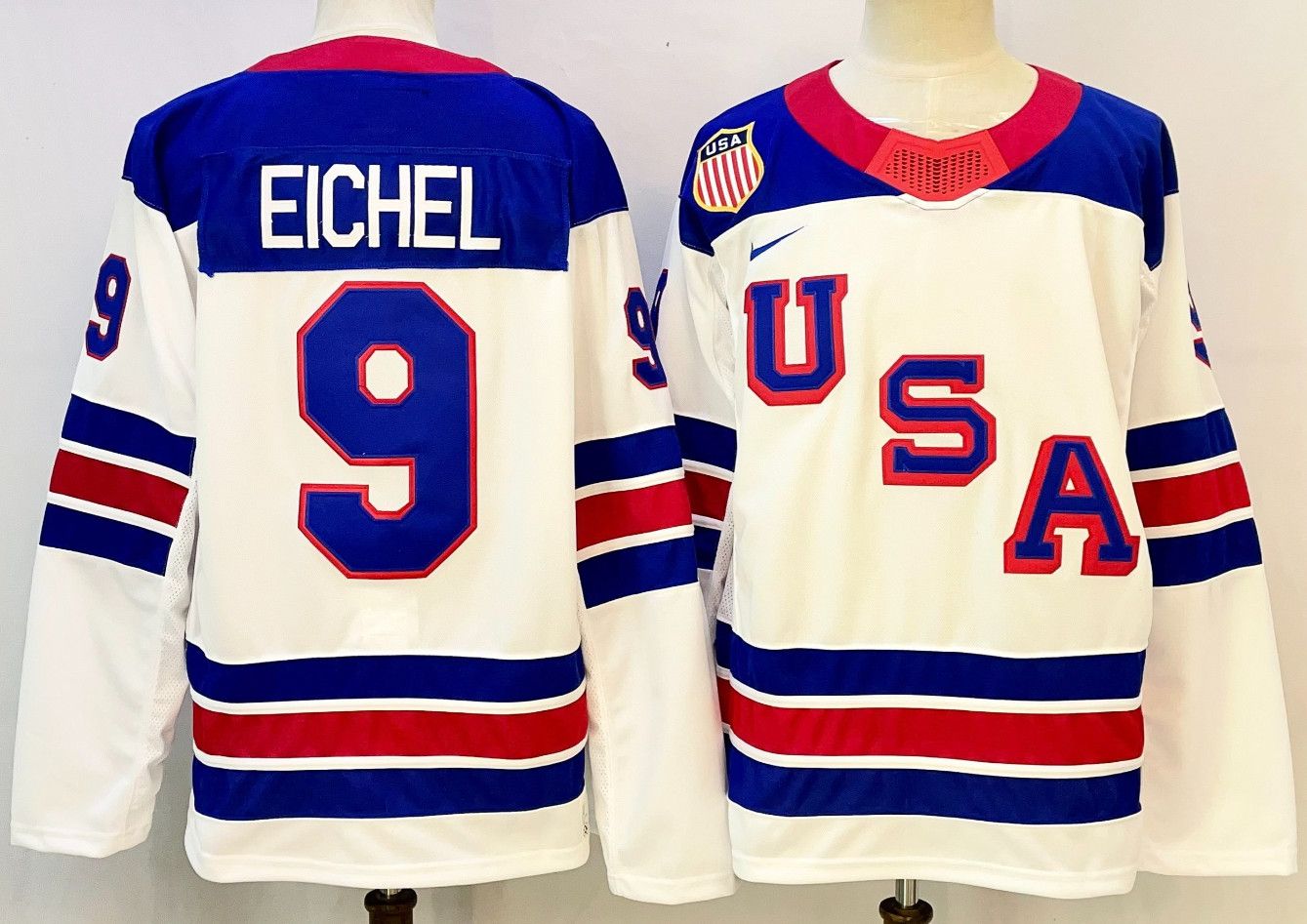 Other Men's USA Hockey #9EICHEL Jersey White Size US S / EU 44-46 / 1 - 1 Thumbnail