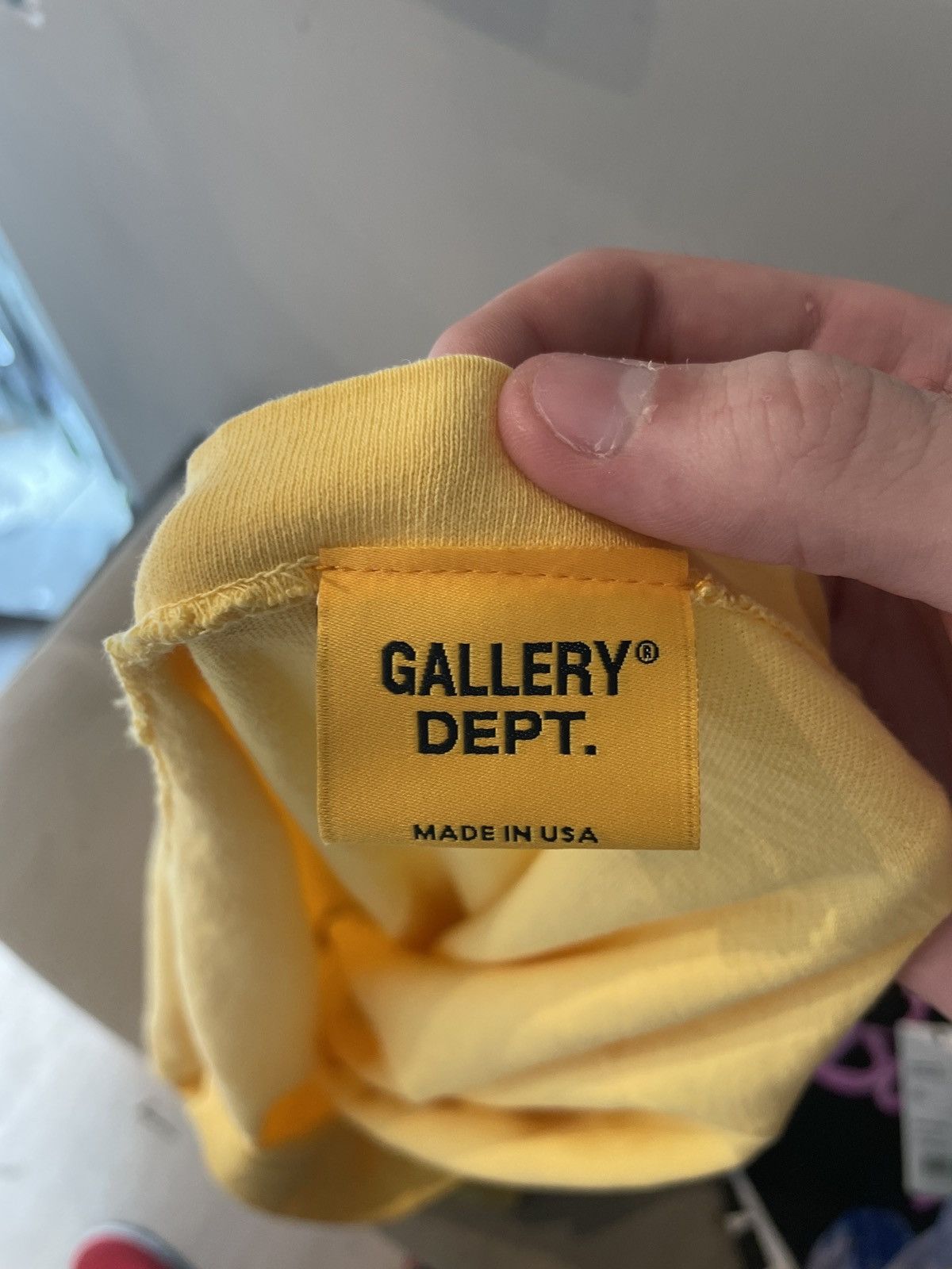 Gallery Dept. Gallery Dept. Art That Kills Stack Logo T-Shirt Yellow XL Size US XL / EU 56 / 4 - 5 Thumbnail