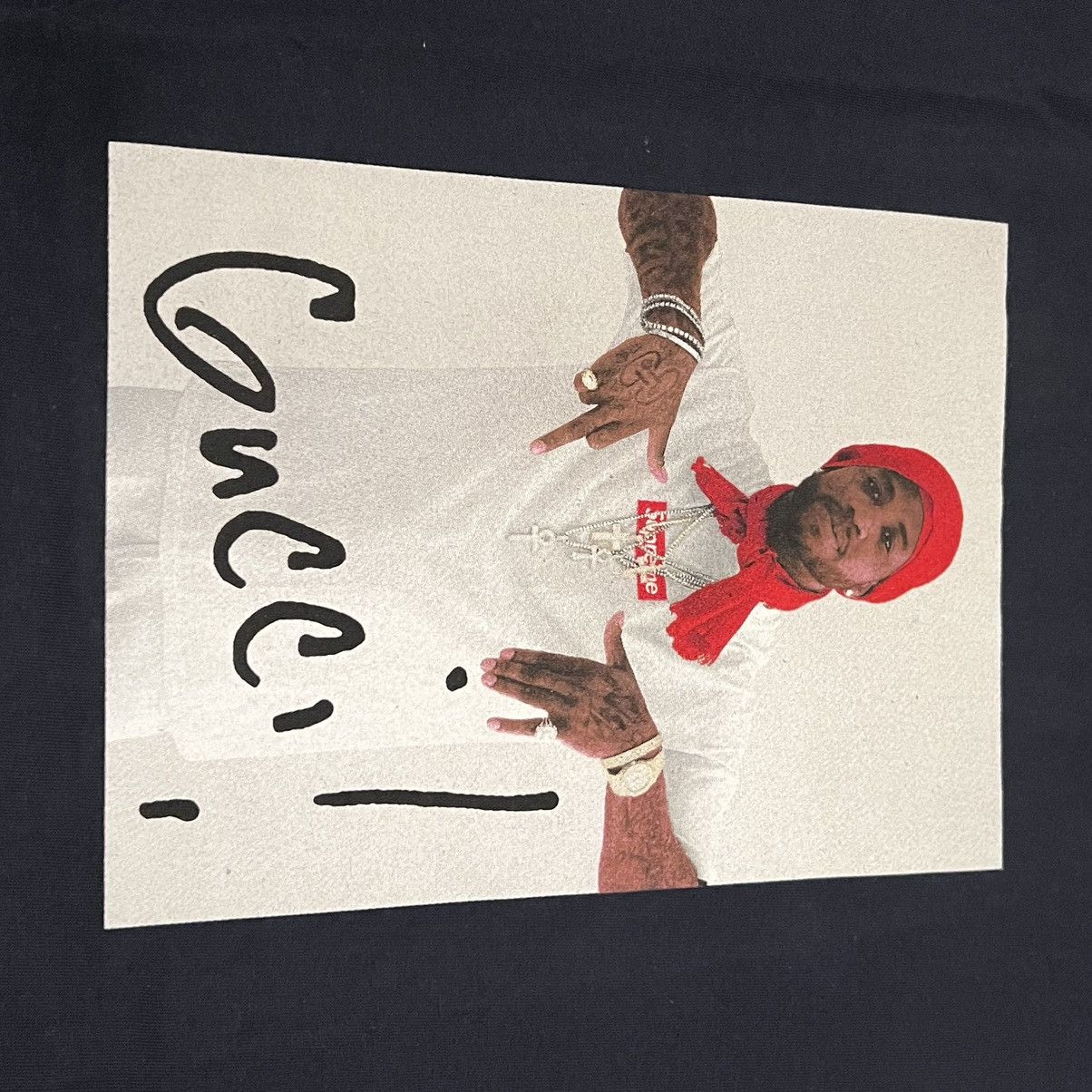 Supreme Supreme Gucci Mane Photo Tee Size US L / EU 52-54 / 3 - 23 Thumbnail