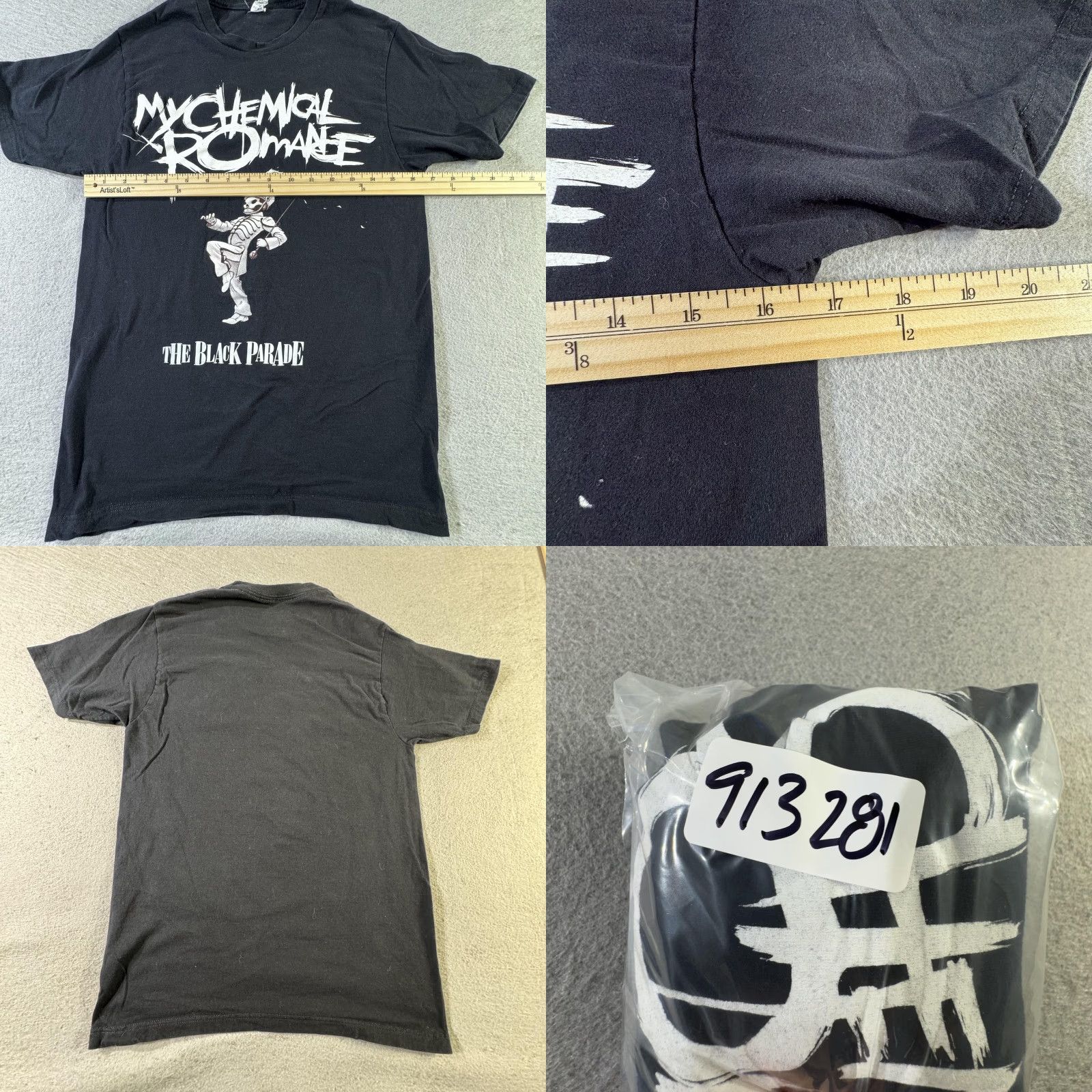 Vintage VINTAGE My Chemical Romance Band T-Shirt Men Small Black The Black Parade Punk Rock Music Tee Size US S / EU 44-46 / 1 - 8 Thumbnail