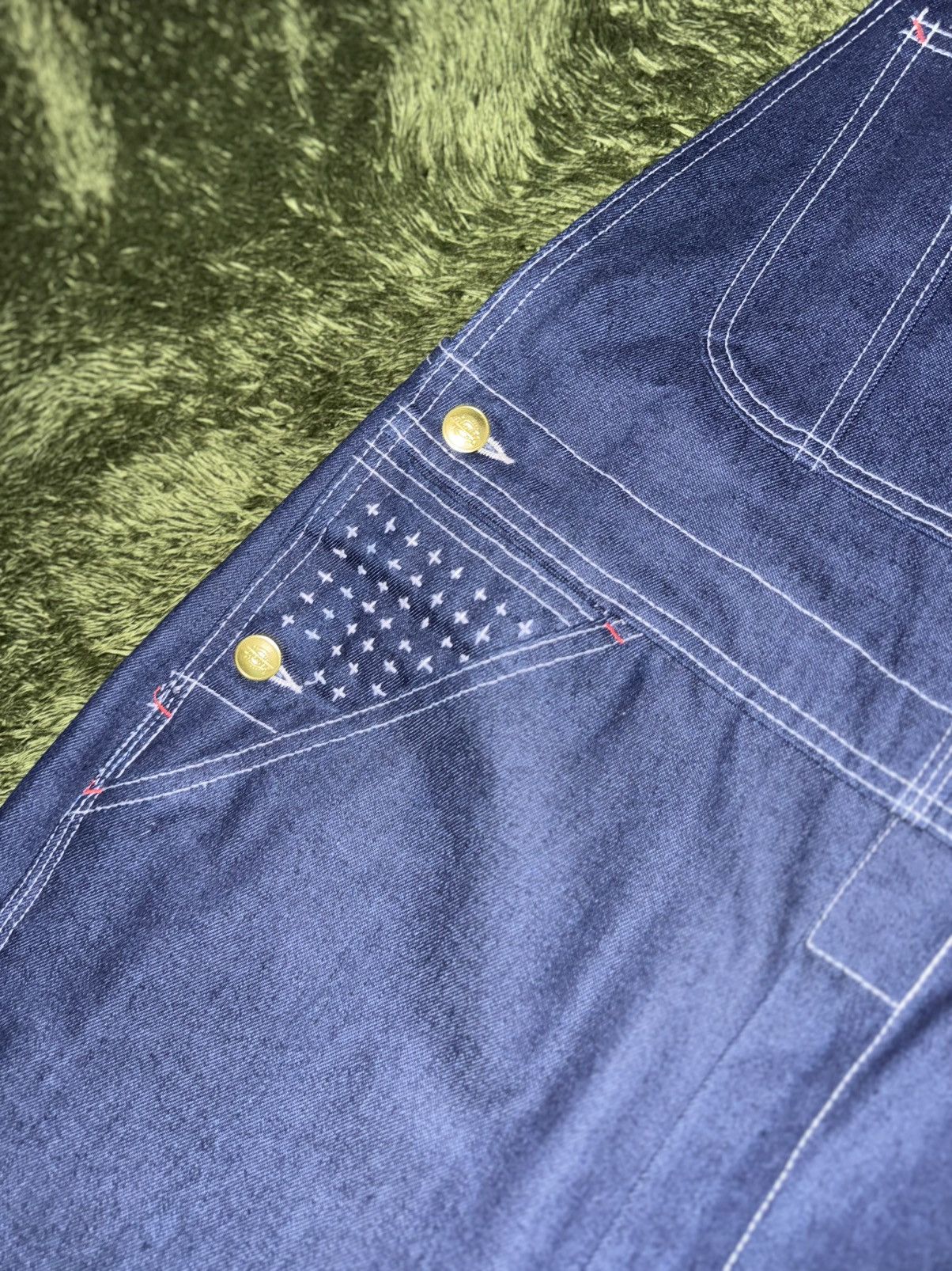 Dickies [30x30] Dickies Japanese Sashiko Custom Overalls – Indigo Size US 30 / EU 46 - 4 Thumbnail