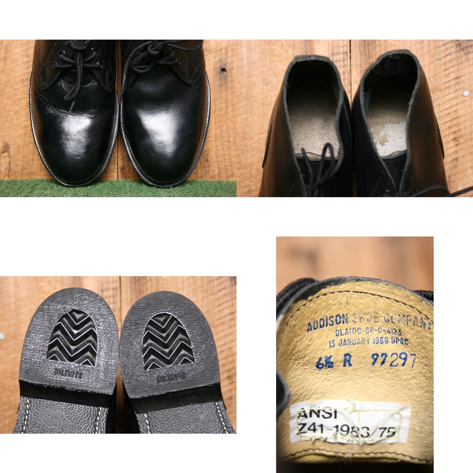 Vintage VINTAGE Addison Shoe Co. Boot Mens Chukka Leather Steel Toe 80s Black Size 6.5 R Size US 7 / EU 40 - 8 Thumbnail