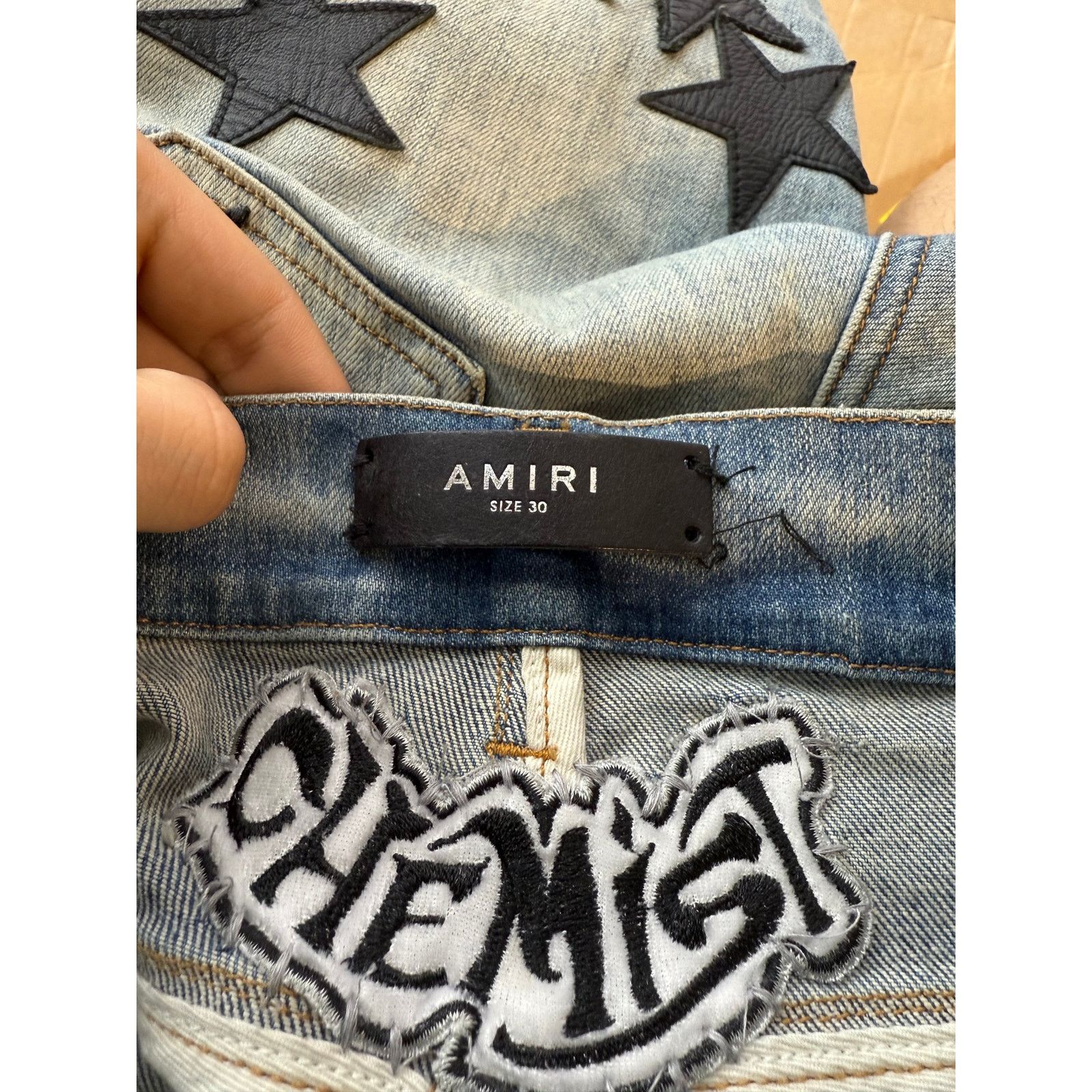 Amiri Amiri Chemist Black Star Jeans 30 Used Size US 30 / EU 46 - 3 Thumbnail