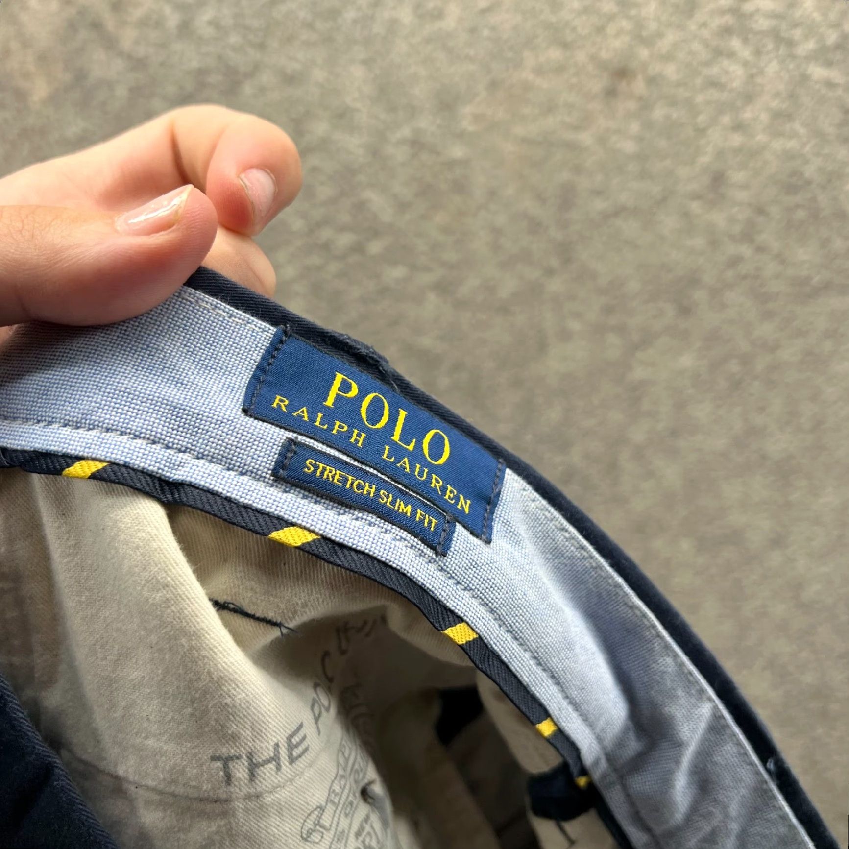 Polo Ralph Lauren Polo Ralph Lauren Chino Pants Mens 38x34 Blue Navy Slim Flat Front Stretch Dress Pants Regular Size 38 Mens Size US M / EU 48-50 / 2 - 4 Thumbnail