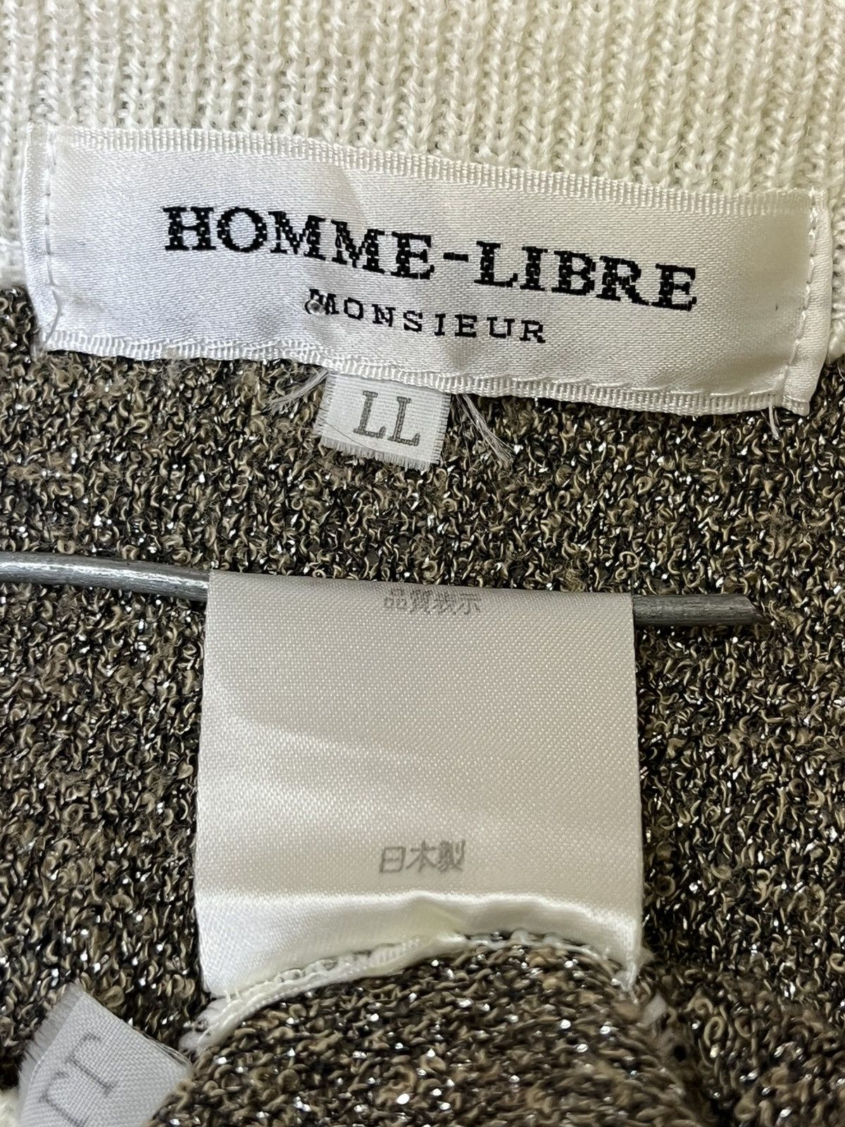 Japanese Brand vintage japanese HOMME LIBRE wolf embroidered knit sweats Size L / US 10 / IT 46 - 13 Thumbnail