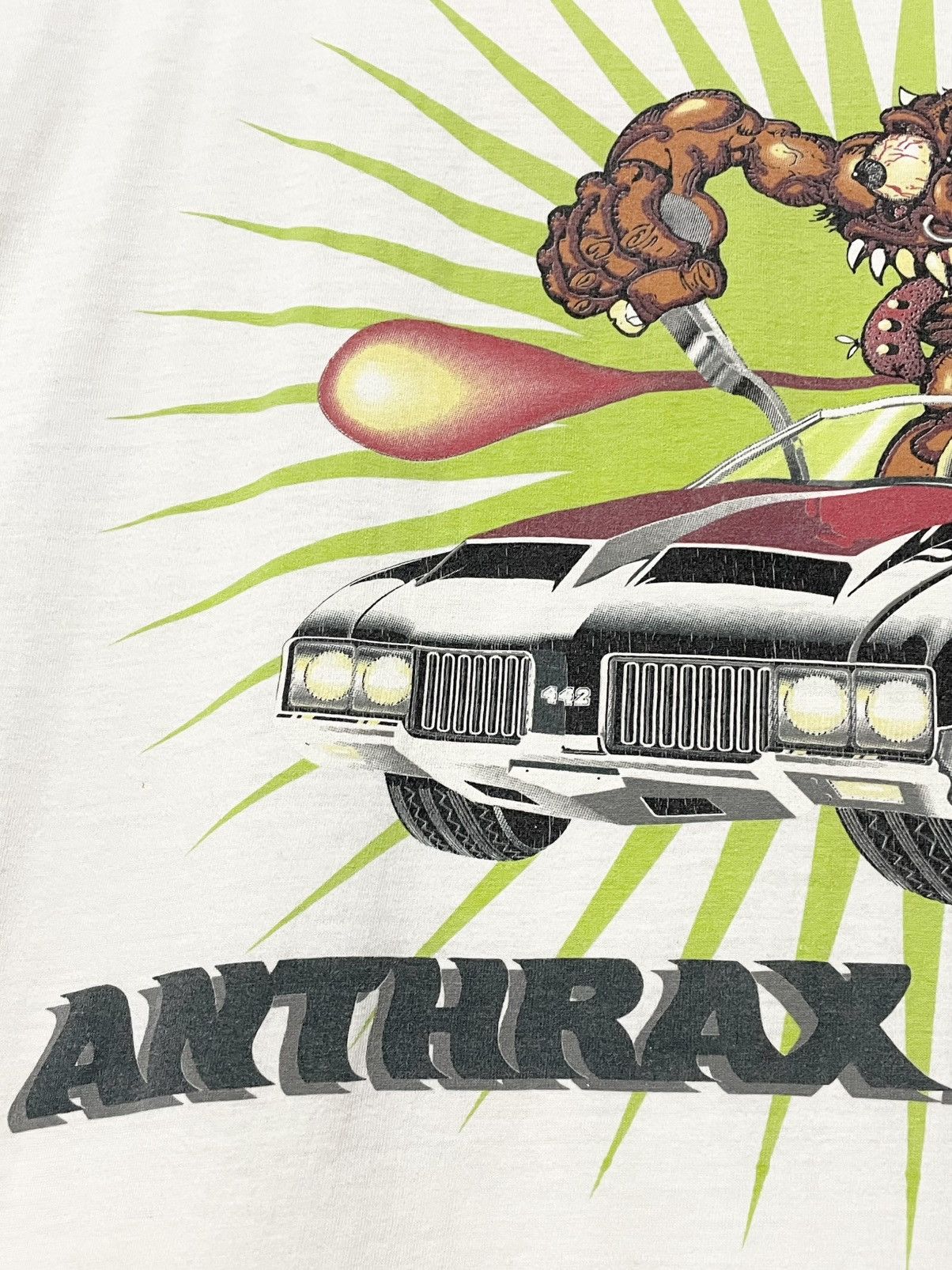 Band Tees Vintage Og 1995 Anthrax Storm 442 Sony Signature Graphic Tee Size US XL / EU 56 / 4 - 10 Thumbnail