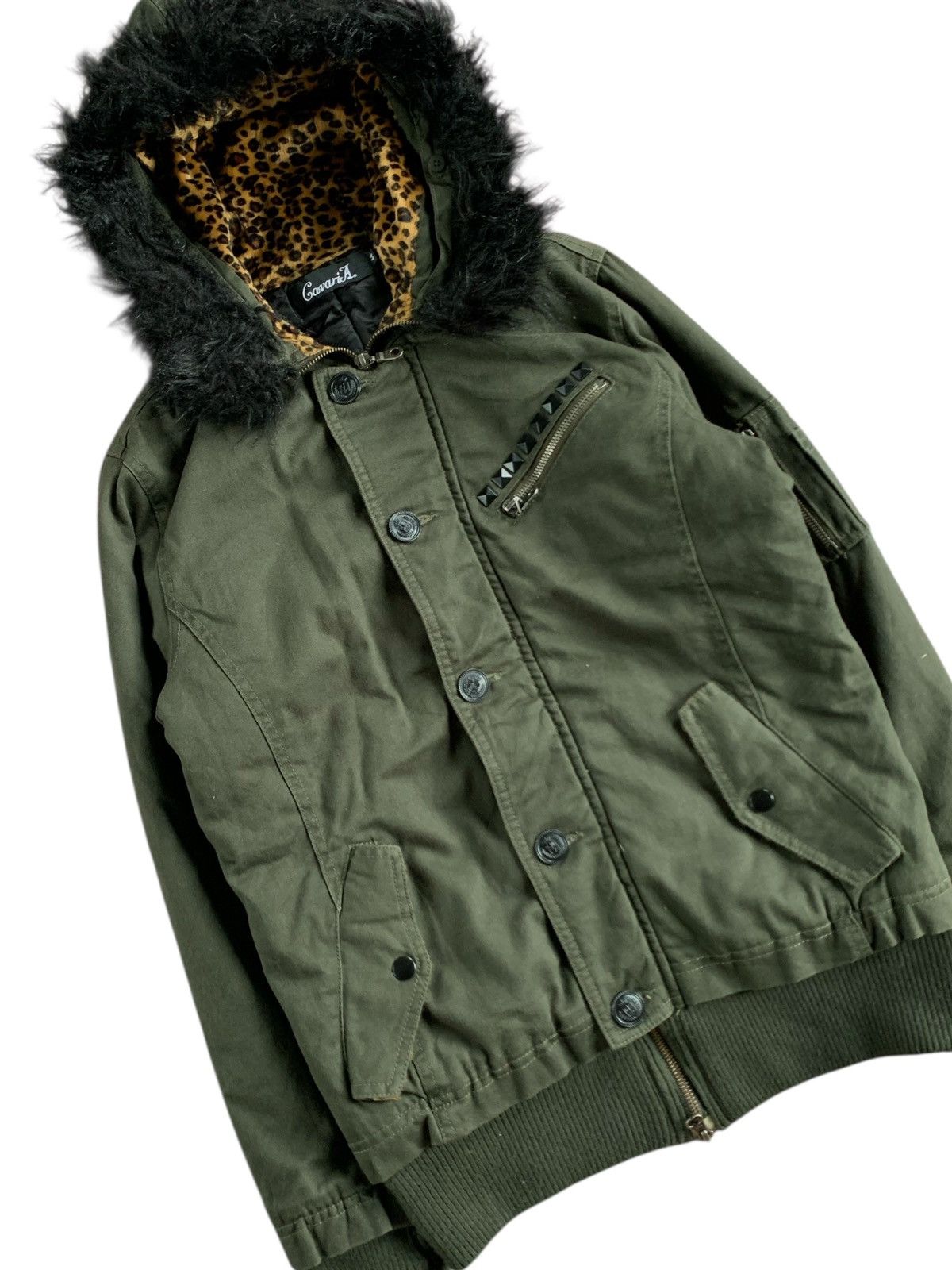 Japanese Brand Y2k Cavaria faux fur seditionaries leopard iner jacket Size US S / EU 44-46 / 1 - 5 Thumbnail