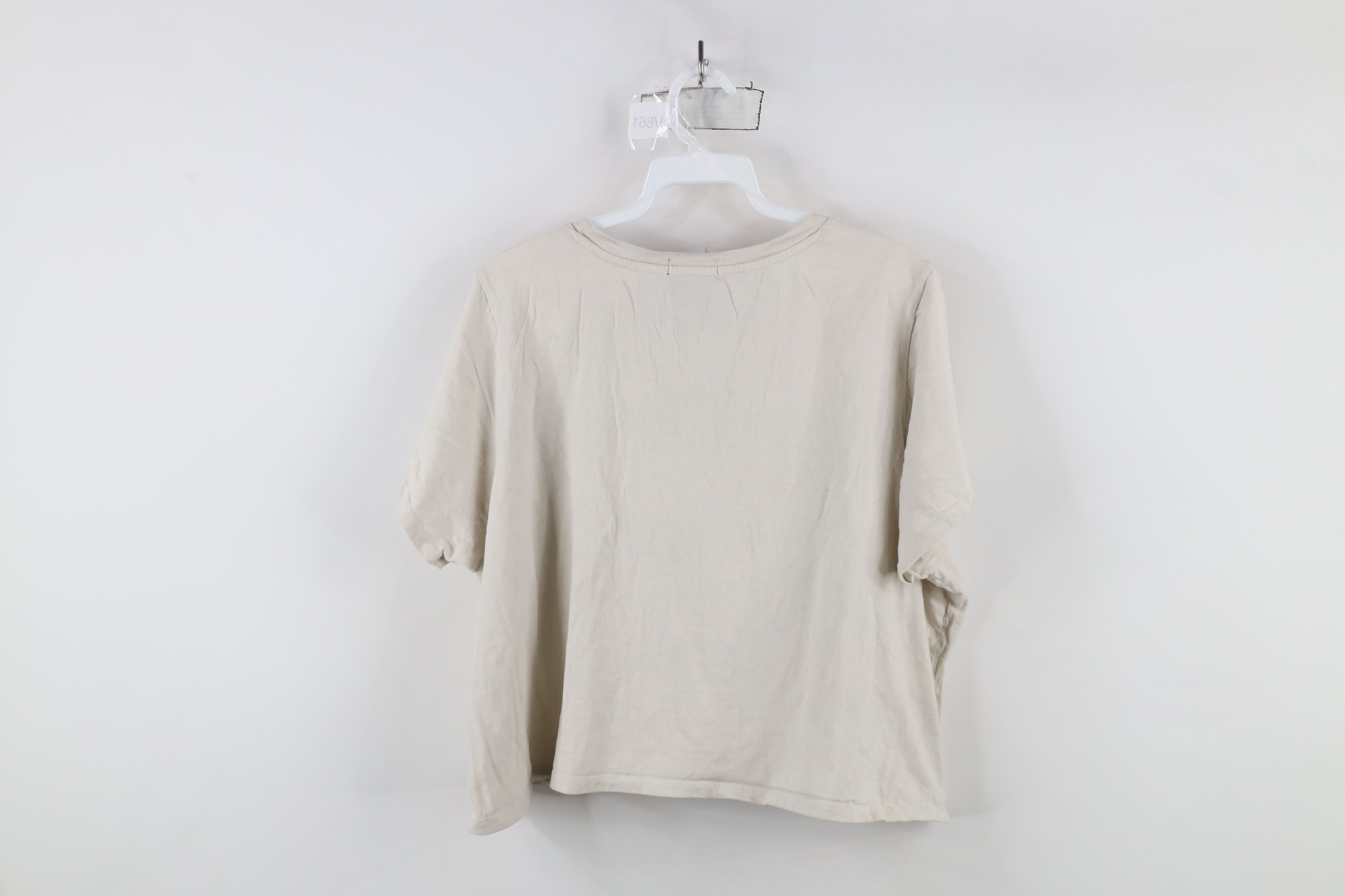 Vintage Thorn and Fable Cropped Alice In Wonderland T-Shirt Beige Size XXL / US 16-18 / IT 52-54 - 11 Thumbnail