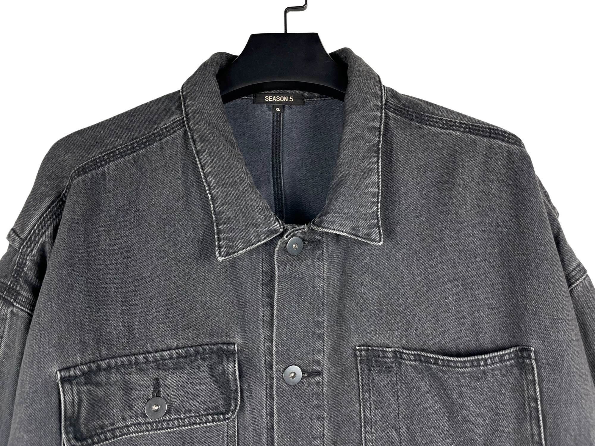 Yeezy Yeezy Season 5 Washed Denim Jacket XL Size US XL / EU 56 / 4 - 3 Thumbnail