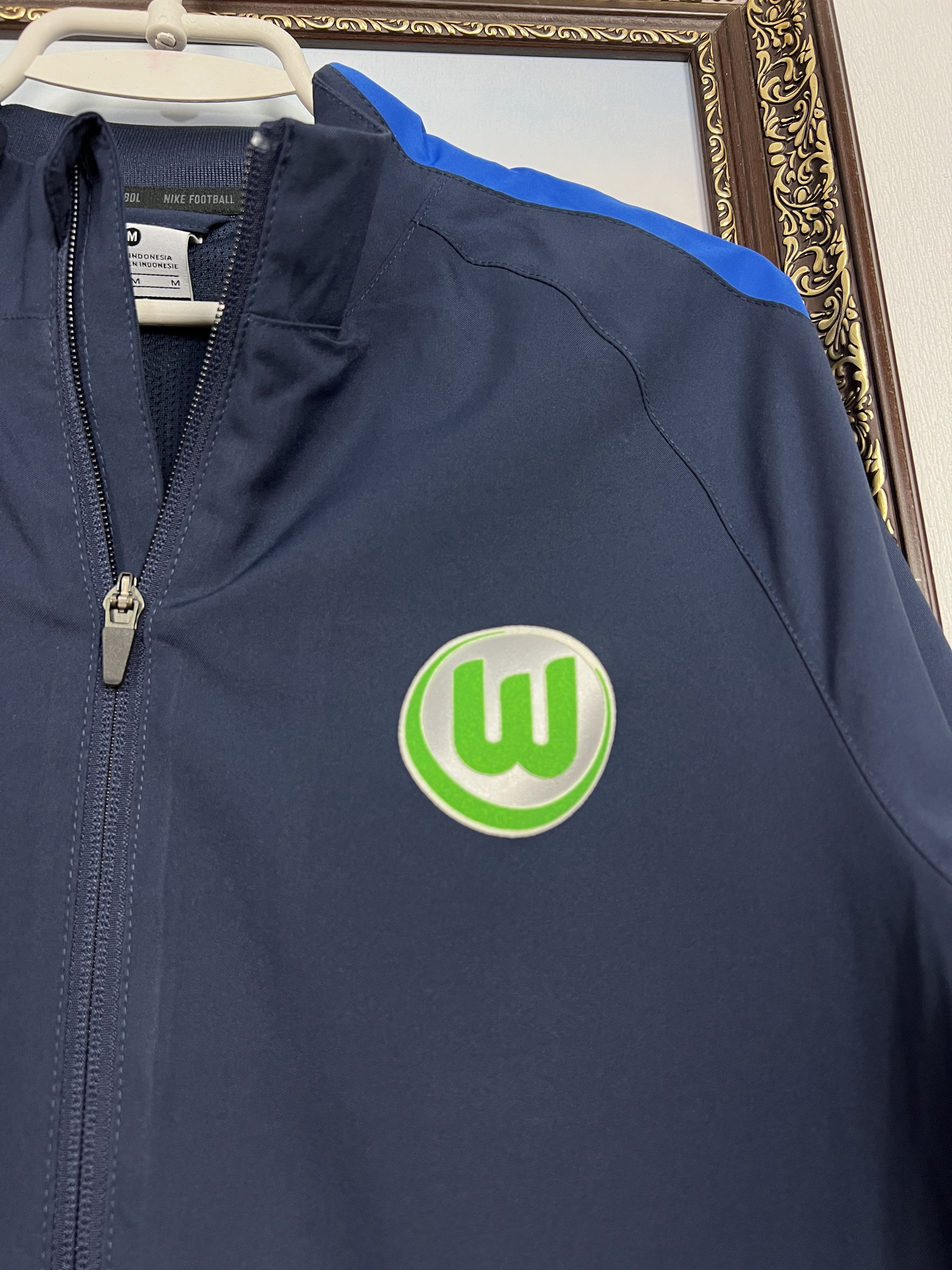 Nike Vintage Nike Wolfsburg Football Jacket Soccer Blue Track Size US M / EU 48-50 / 2 - 3 Thumbnail