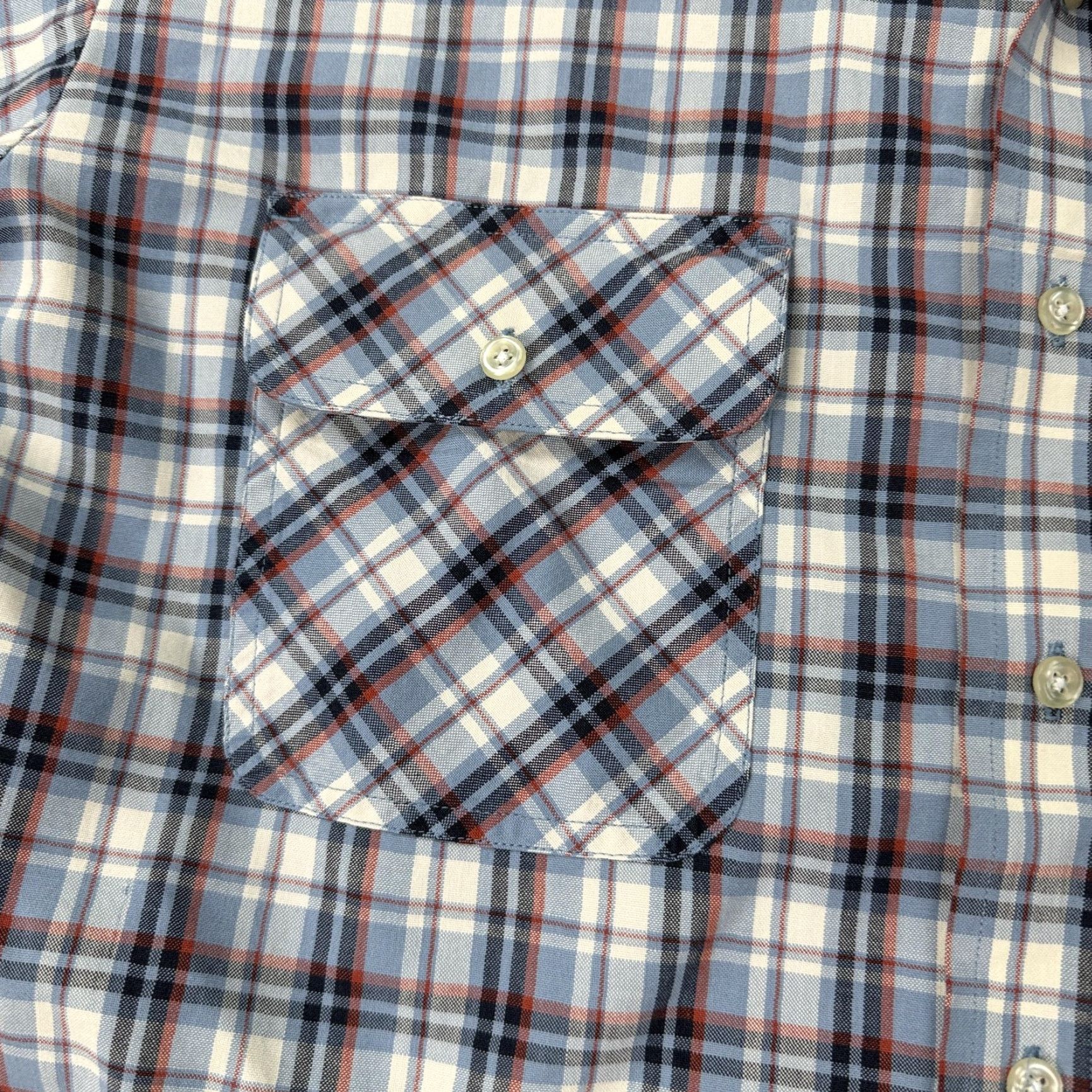 Vintage VINTAGE Big Mac Shirt Mens M Blue Plaid Workwear Western Button Front Size US M / EU 48-50 / 2 - 4 Thumbnail