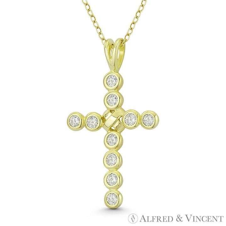 Other Paternoster Rosary Cross CZ Pendant in 925 Sterling Silver Size ONE SIZE - 1 Preview