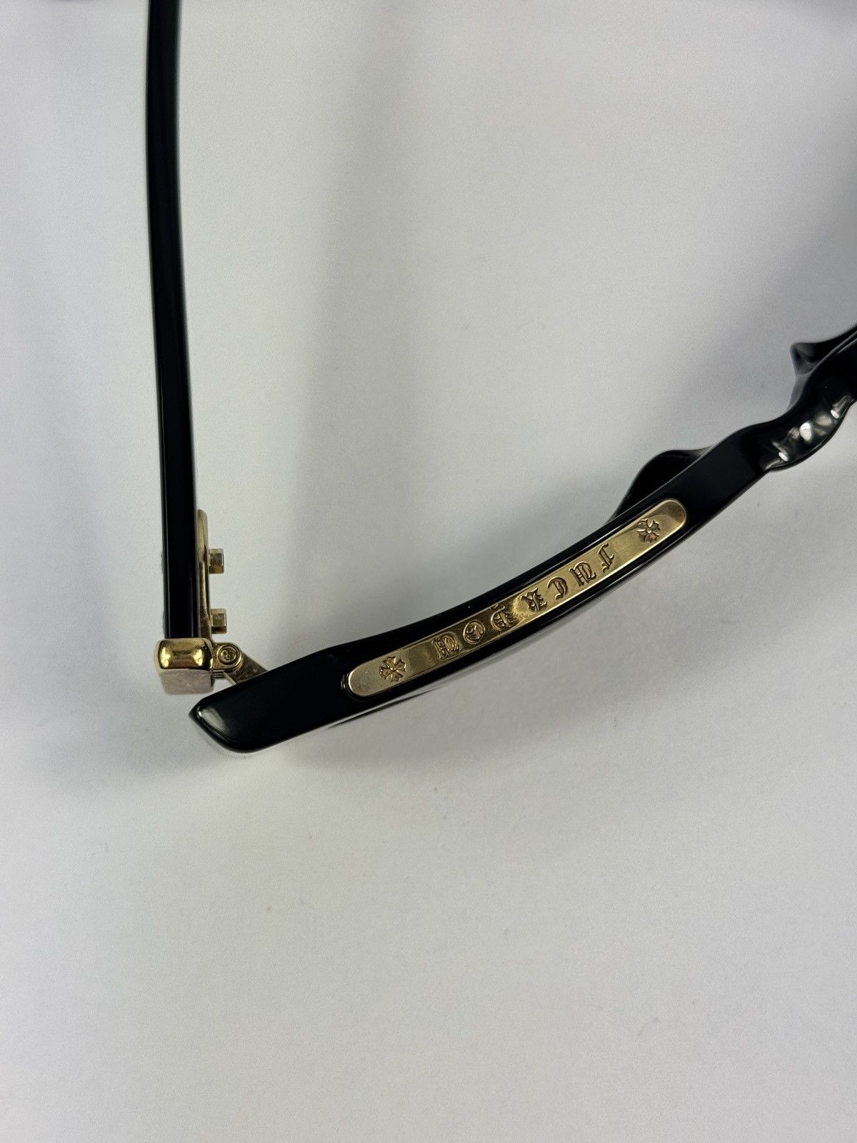 Chrome Hearts LORDN GOLD DETAILED BLACK FRAME SUNGLASSES Size ONE SIZE - 5 Thumbnail