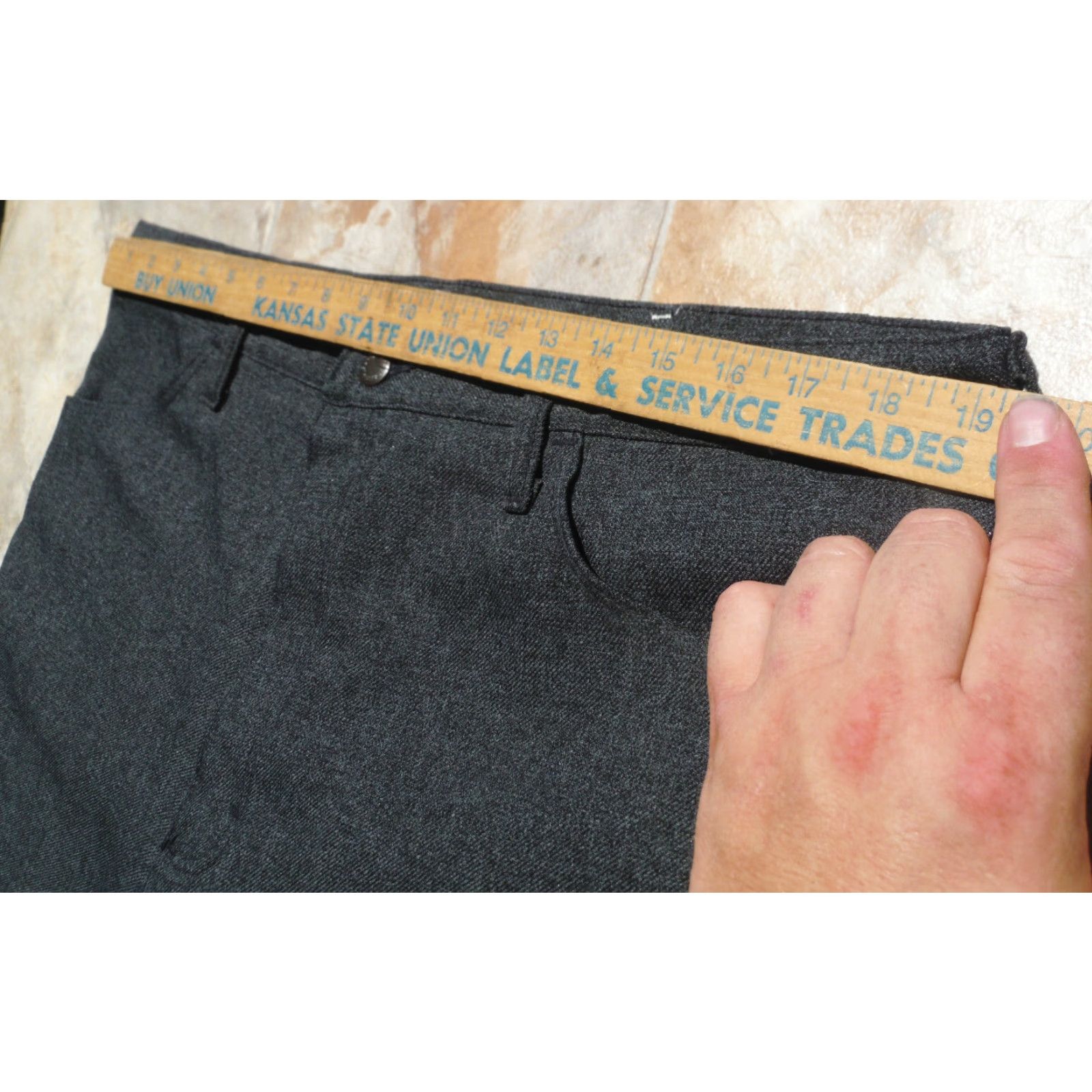 Wrangler Wrangler Wrancher 82HK Regular Fit Polyester Heather Black 90s USA Wrancher Jeans 38x29 Mens Pants 38x29 Vintage Wrangler - Wrancher 90s Size US 38 / EU 54 - 4 Thumbnail