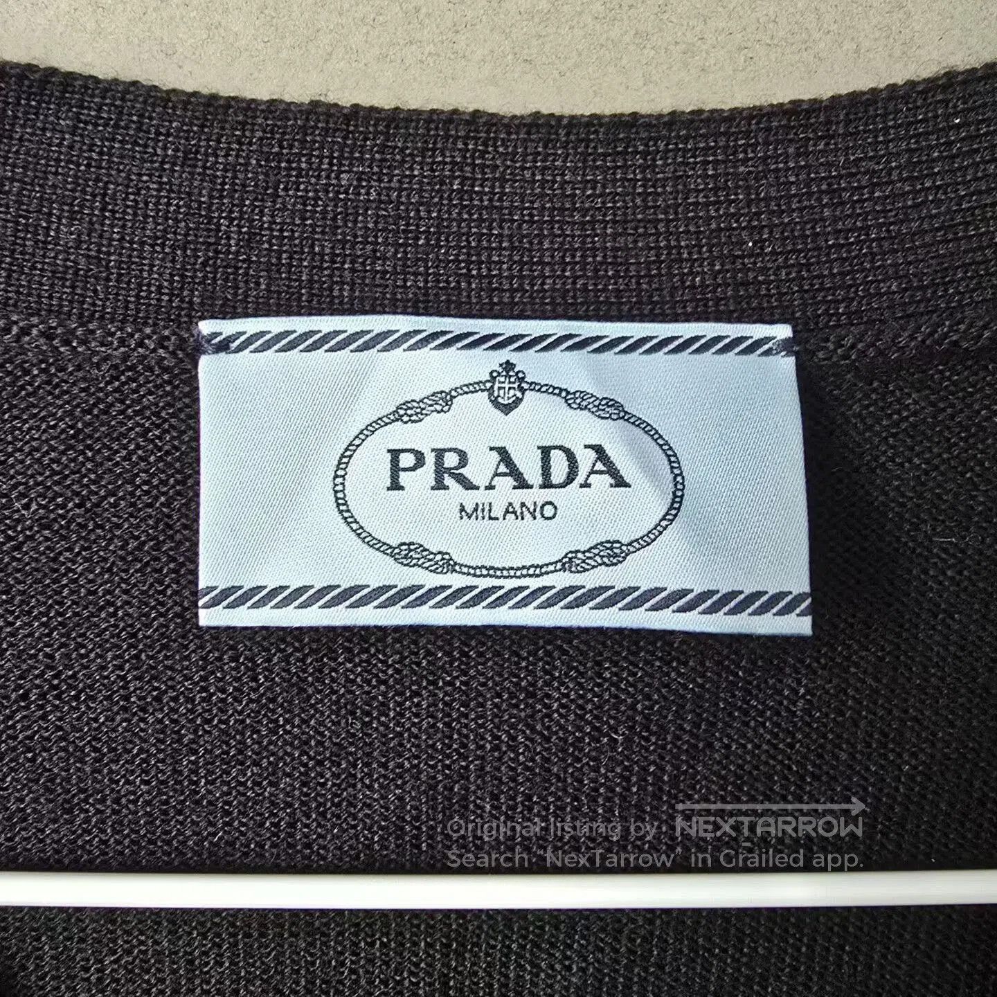 Prada prada black knit wool cardigan. Size S / US 4 / IT 40 - 3 Thumbnail