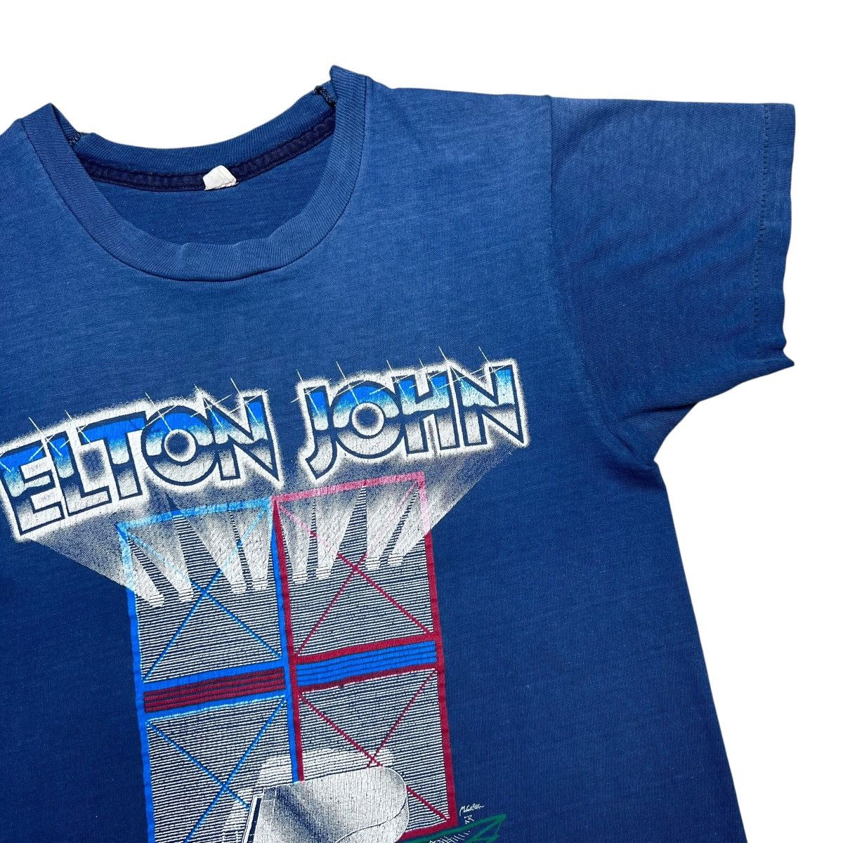 Band Tees Vintage 1980 Elton John Tour Piano Concert Graphic Band Tee Size US S / EU 44-46 / 1 - 6 Thumbnail
