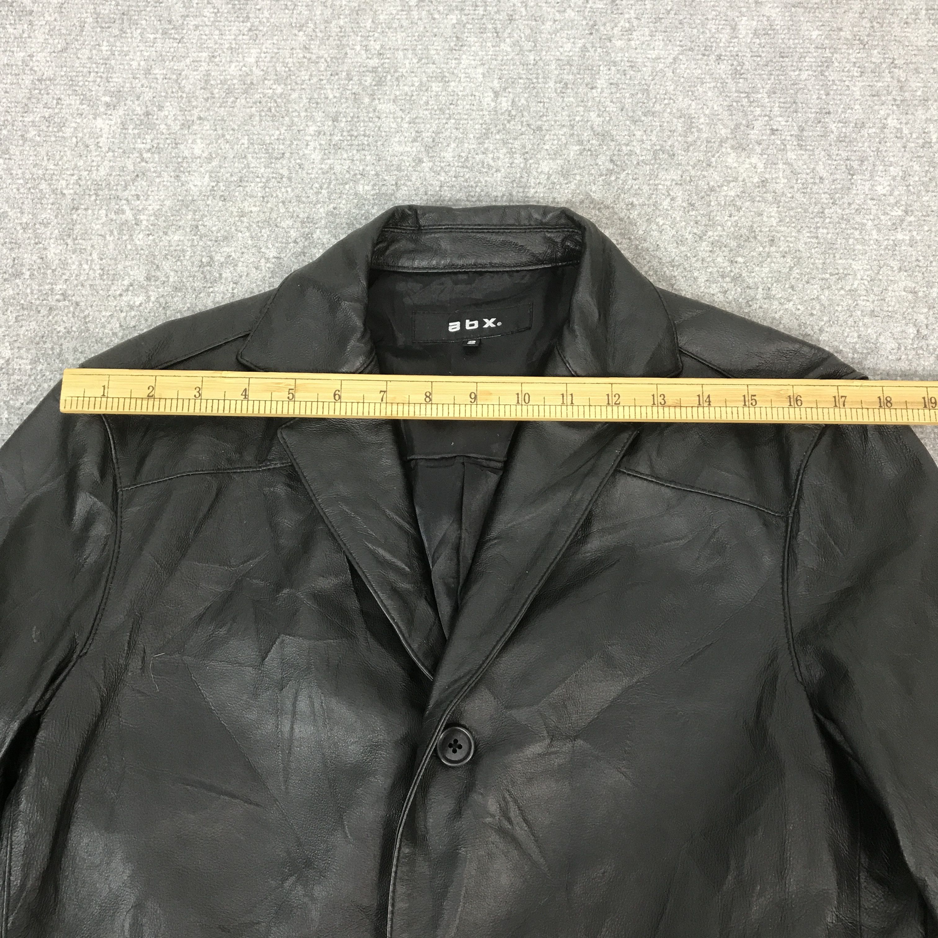 If Six Was Nine JAPAN ABX LEATHER BLACK STYLE COAT JACKET K65B5 Size US M / EU 48-50 / 2 - 5 Thumbnail