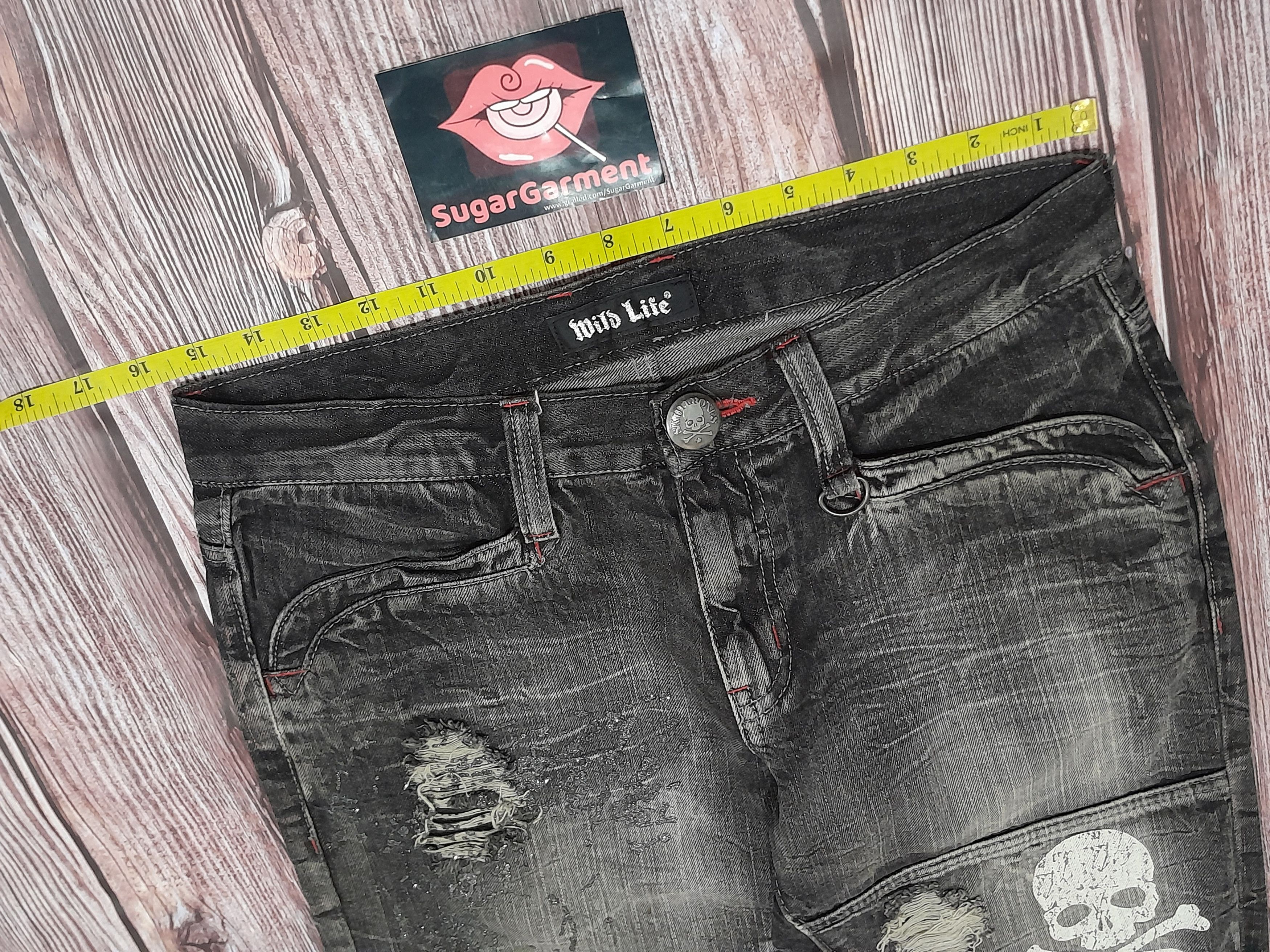 Japanese Brand × Vintage Japanese Brand Skull Wild Life Vintage Jeans Punk Size US 31 - 9 Thumbnail