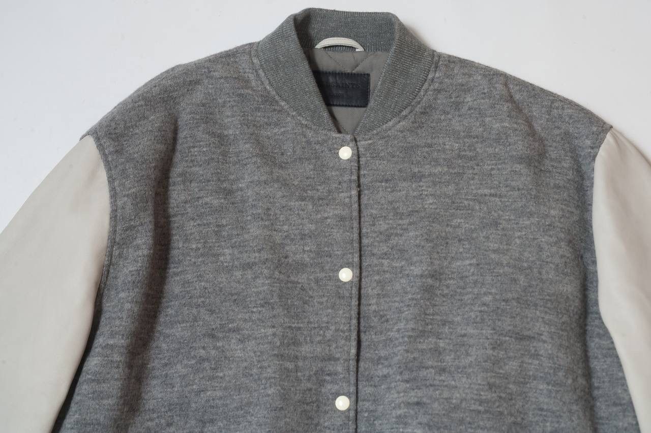 Allsaints ALLSAINTS Womens Base Wool Bomber Jacket Size L / US 10 / IT 46 - 3 Thumbnail