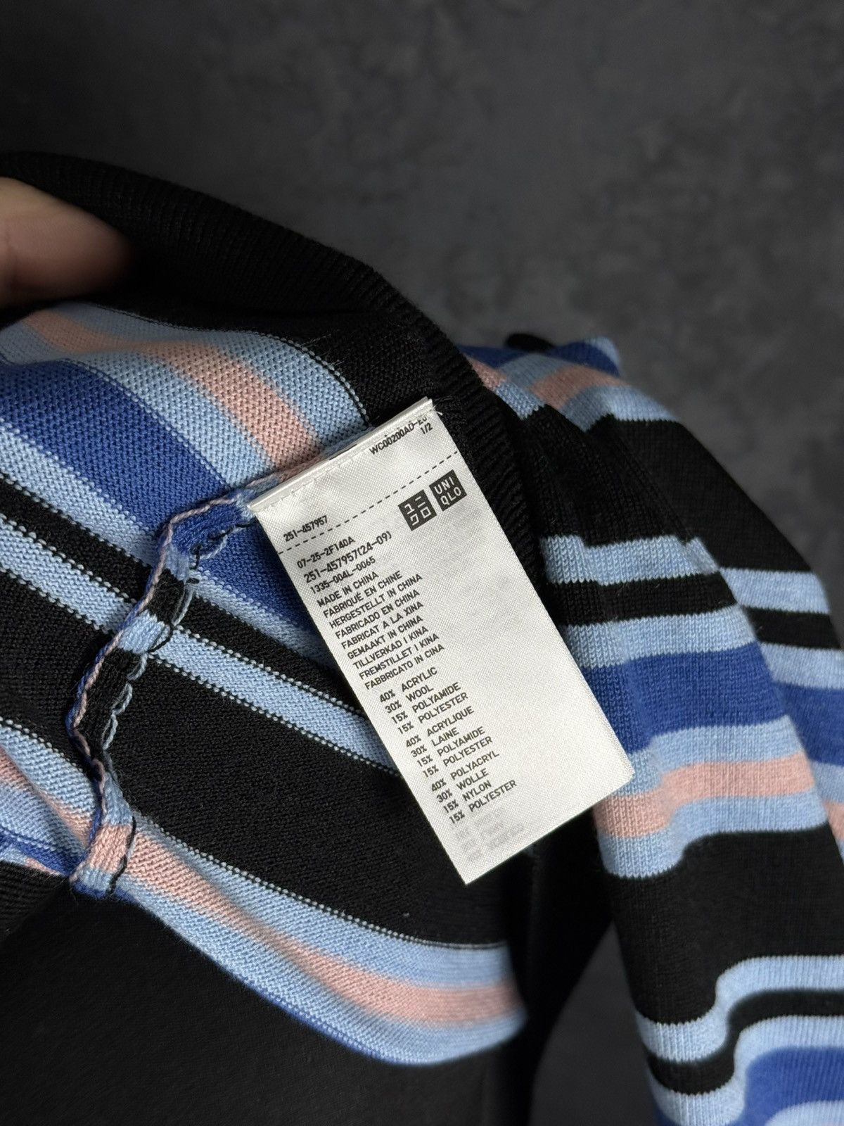 Marni × Uniqlo MARNI X Uniqlo Wool Striped Cardigan Sweater Men’s Size M Size M / US 6-8 / IT 42-44 - 13 Thumbnail