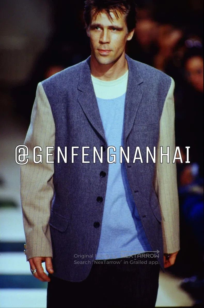 Yohji Yamamoto Yohji Yamamoto 93AW Tweed Paneled Blazer. Size US S / EU 44-46 / 1 - 3 Thumbnail