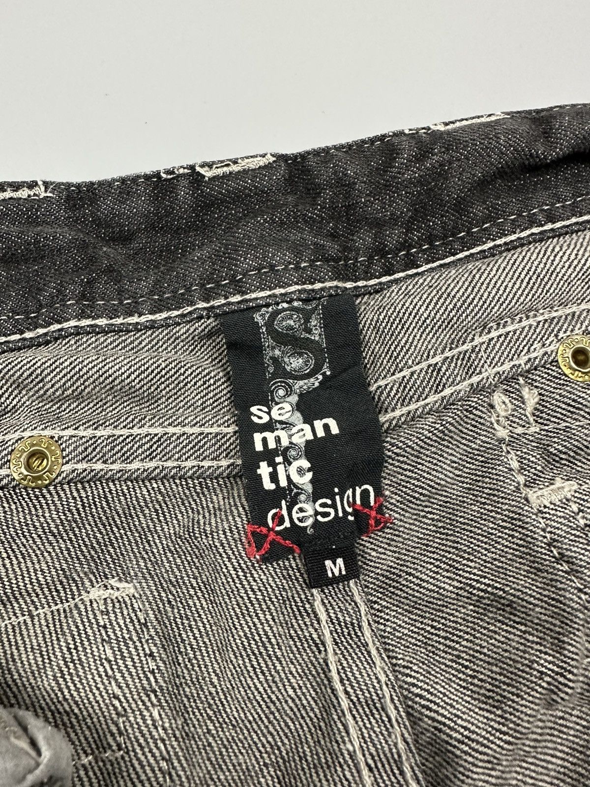 If Six Was Nine × Le Grande Bleu (L.G.B.) × semanticdesign 🔥Seditionaries🔥Distressed Semantic Design Denim Size US 32 / EU 48 - 10 Thumbnail