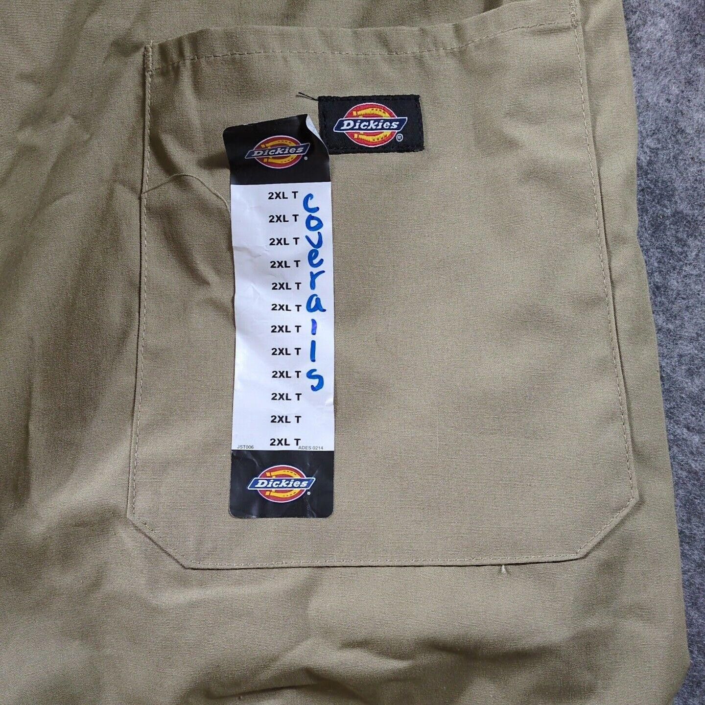 Dickies Dickies Coveralls Men XXL Tall S/S Tan Beige Workwear Size ONE SIZE - 9 Thumbnail